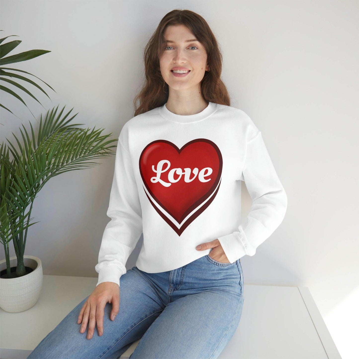 Love Sweatshirt, Valentine's Gift, - Giftsmojo