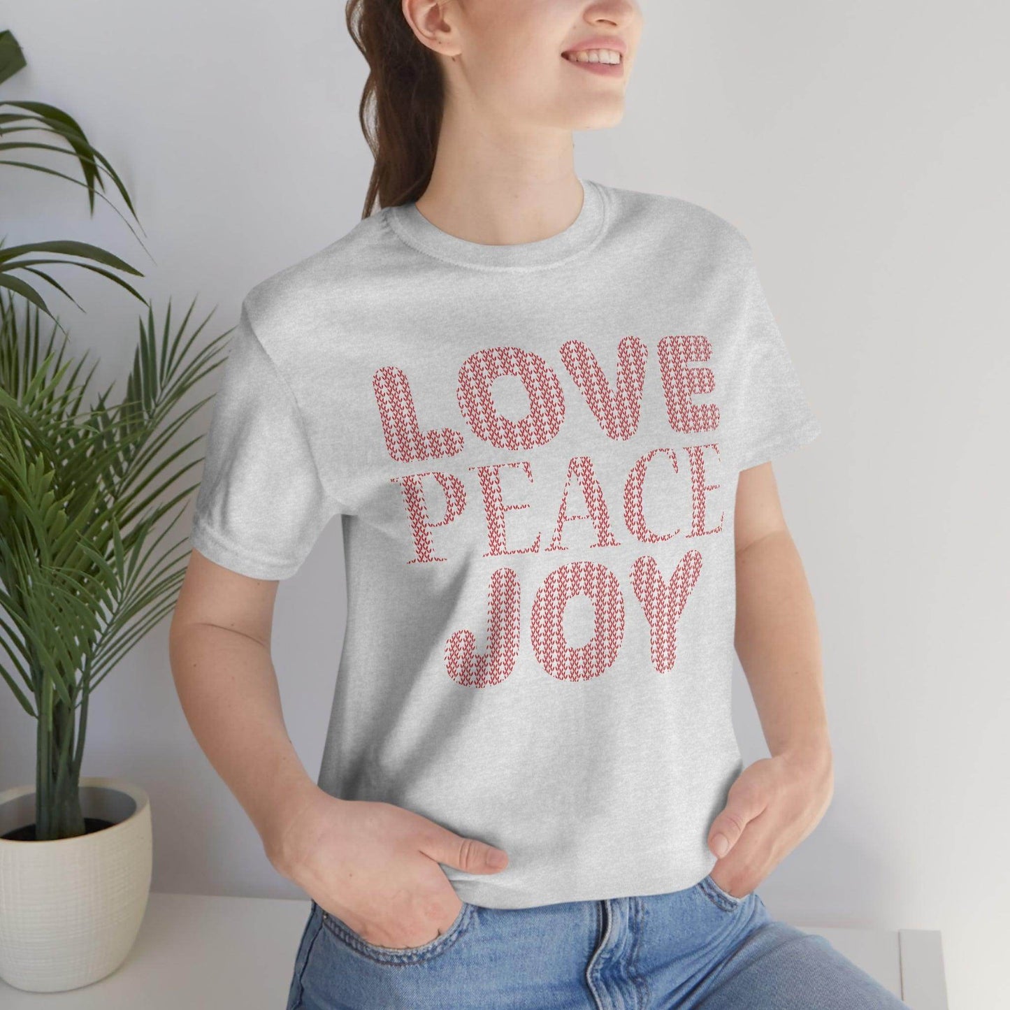 love peace joy Tee - Giftsmojo