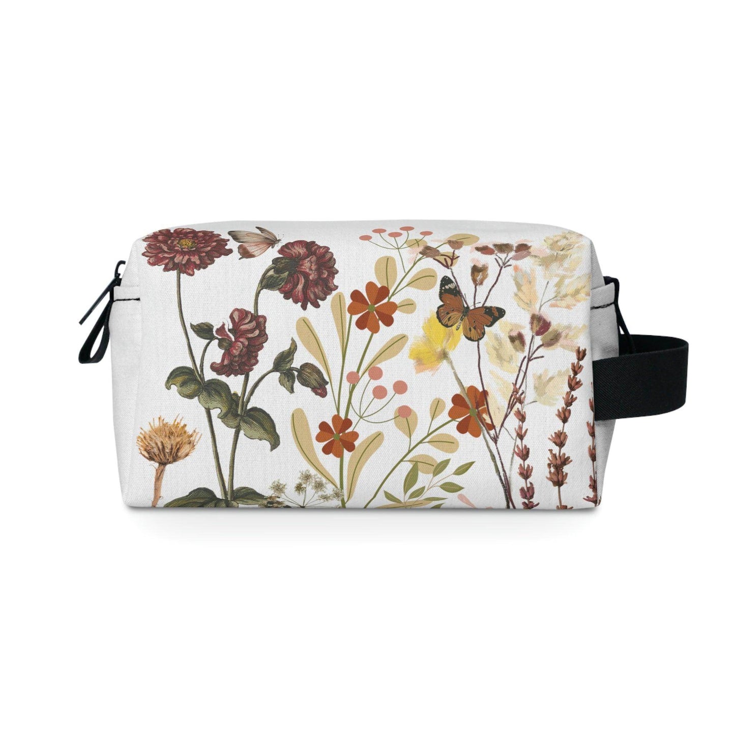 Floral Makeup Bag | flower makeup bag | Cosmetic Bag | floral Toiletry Bag Women | cute makeup bag | makeup pouch - Giftsmojo