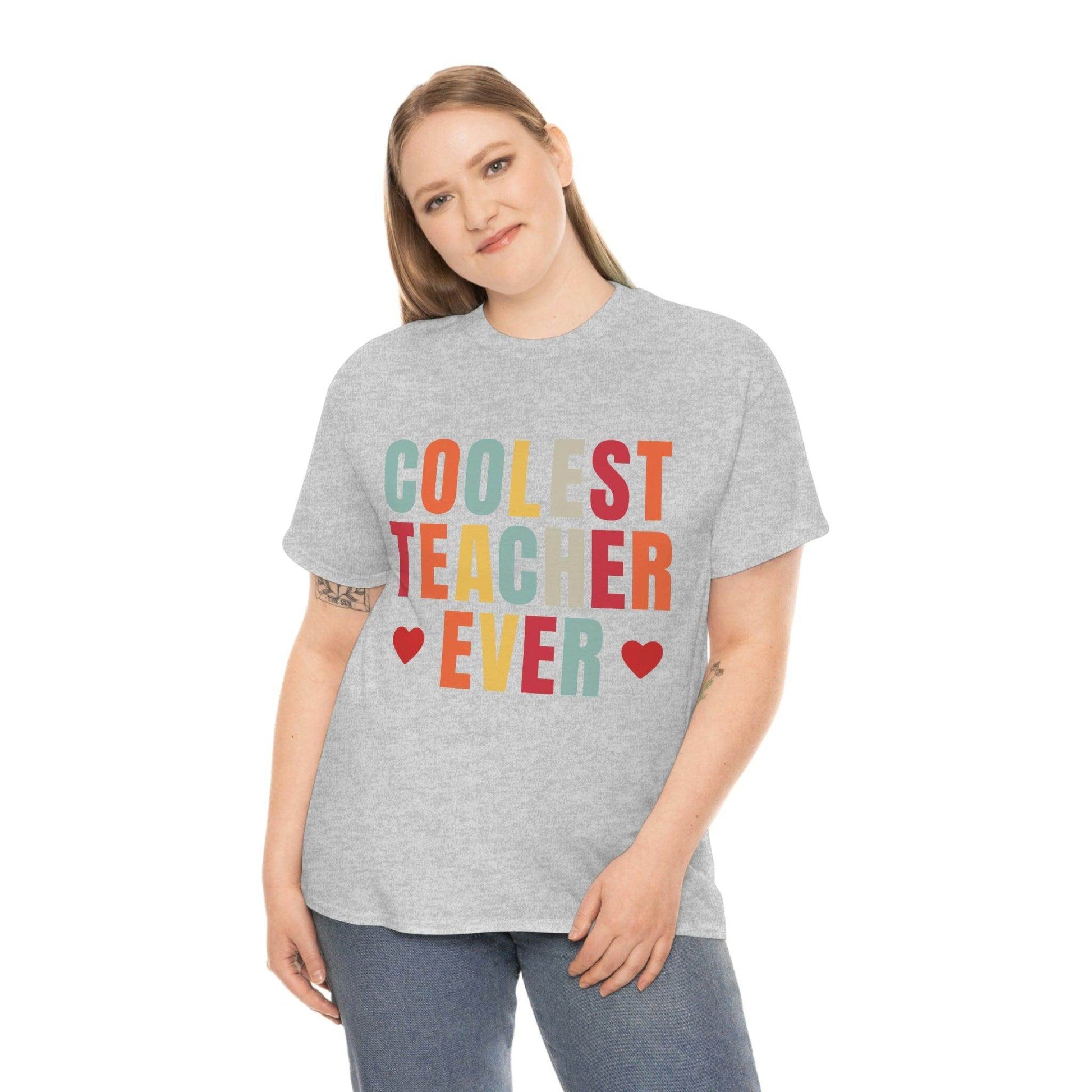 Coolest Teacher Ever T-Shirt - teacher gift - teacher appreciation - Giftsmojo