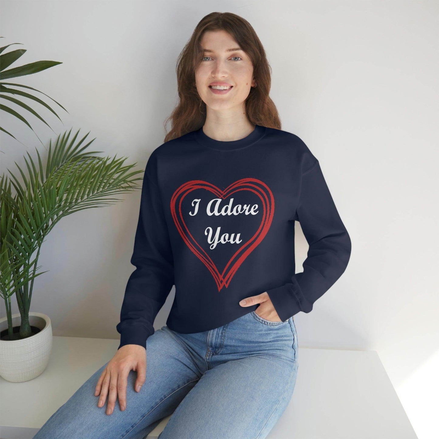 I Adore You Crewneck Sweatshirt - Giftsmojo