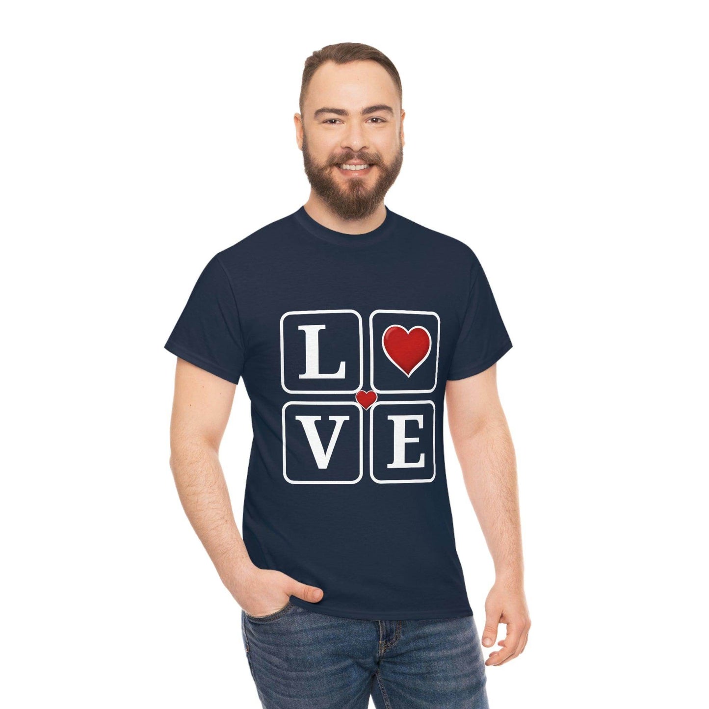 Love square Hearts Shirt, Great Gift for Valentine's day, birthday, engagement, anniversary and many more - Giftsmojo