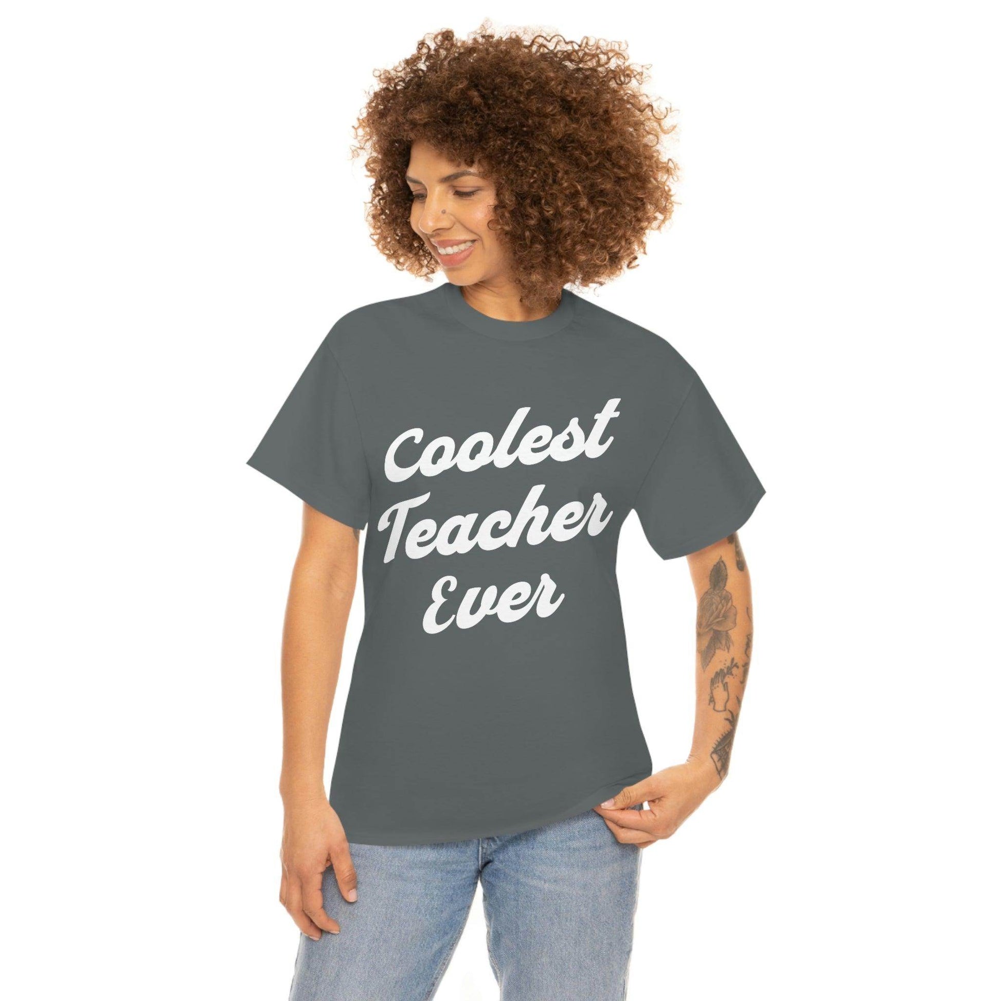 Coolest Teacher Ever T-Shirt - Giftsmojo