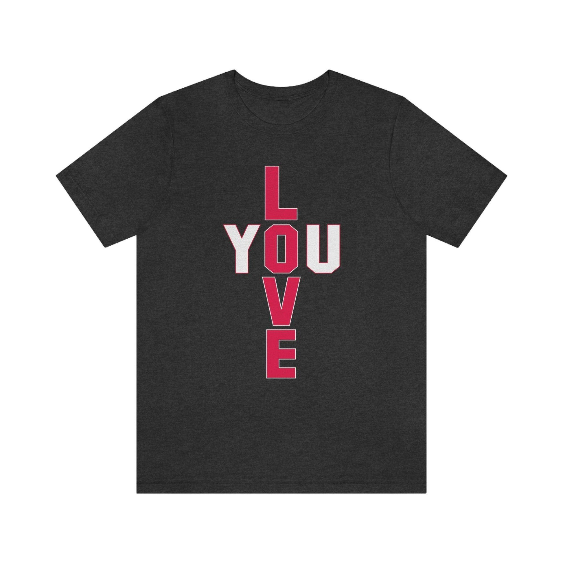 T-shape Love you Tee - Giftsmojo