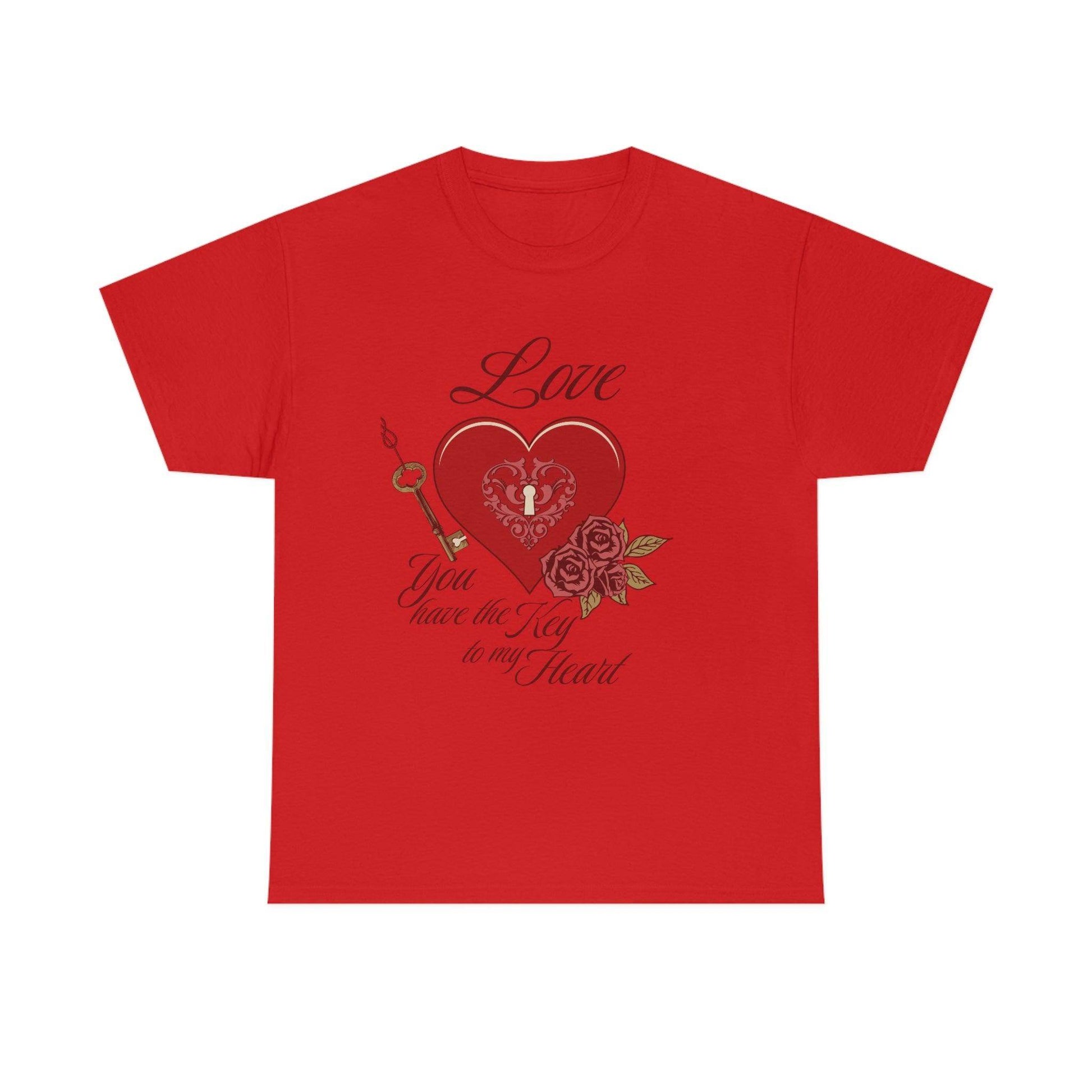Love you have the keys to my heart Tee - Giftsmojo