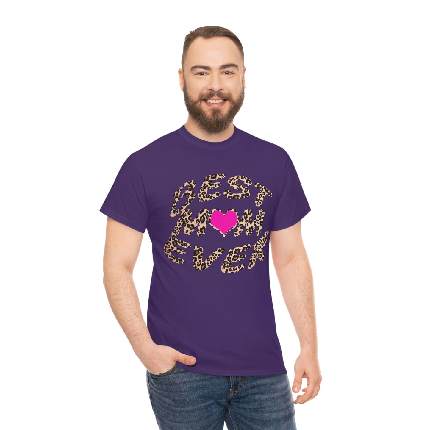 Best mom ever leopard print Tee