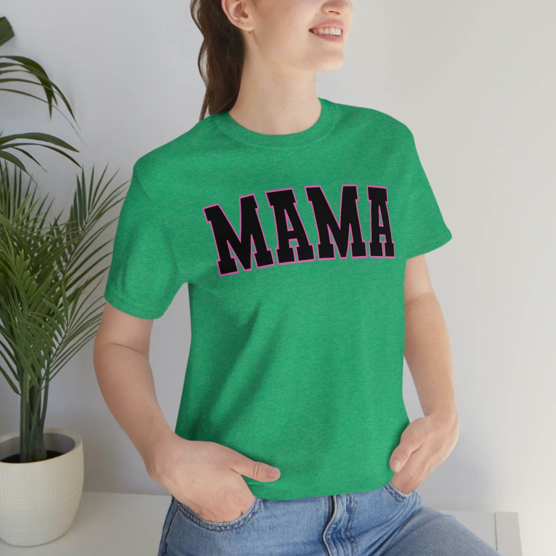 Cute Mama shirt mom shirt gift for her - mothers day shirt mothers day gift mom life shirt - retro mama shirt boy mama shirt mama t-shirt - Giftsmojo