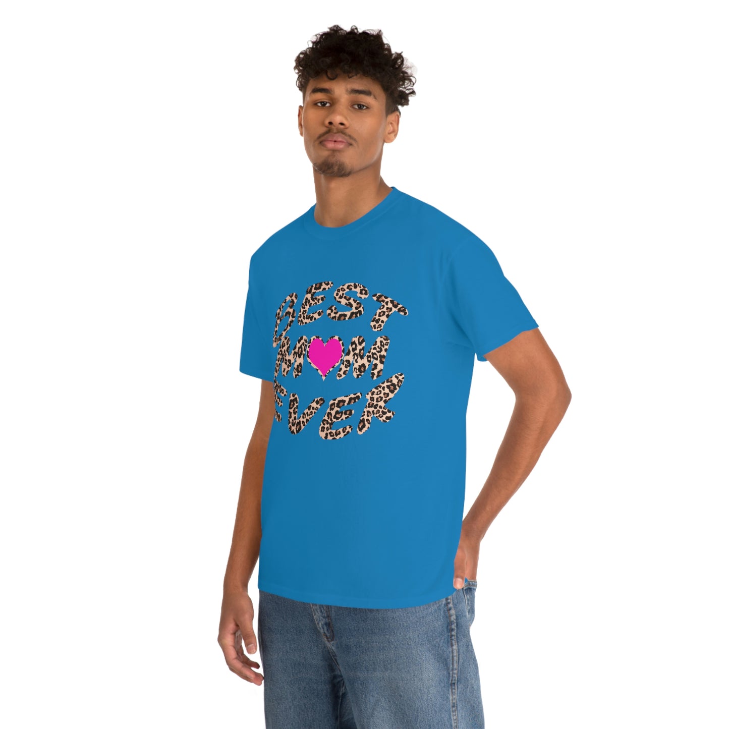 Best mom ever leopard print Tee