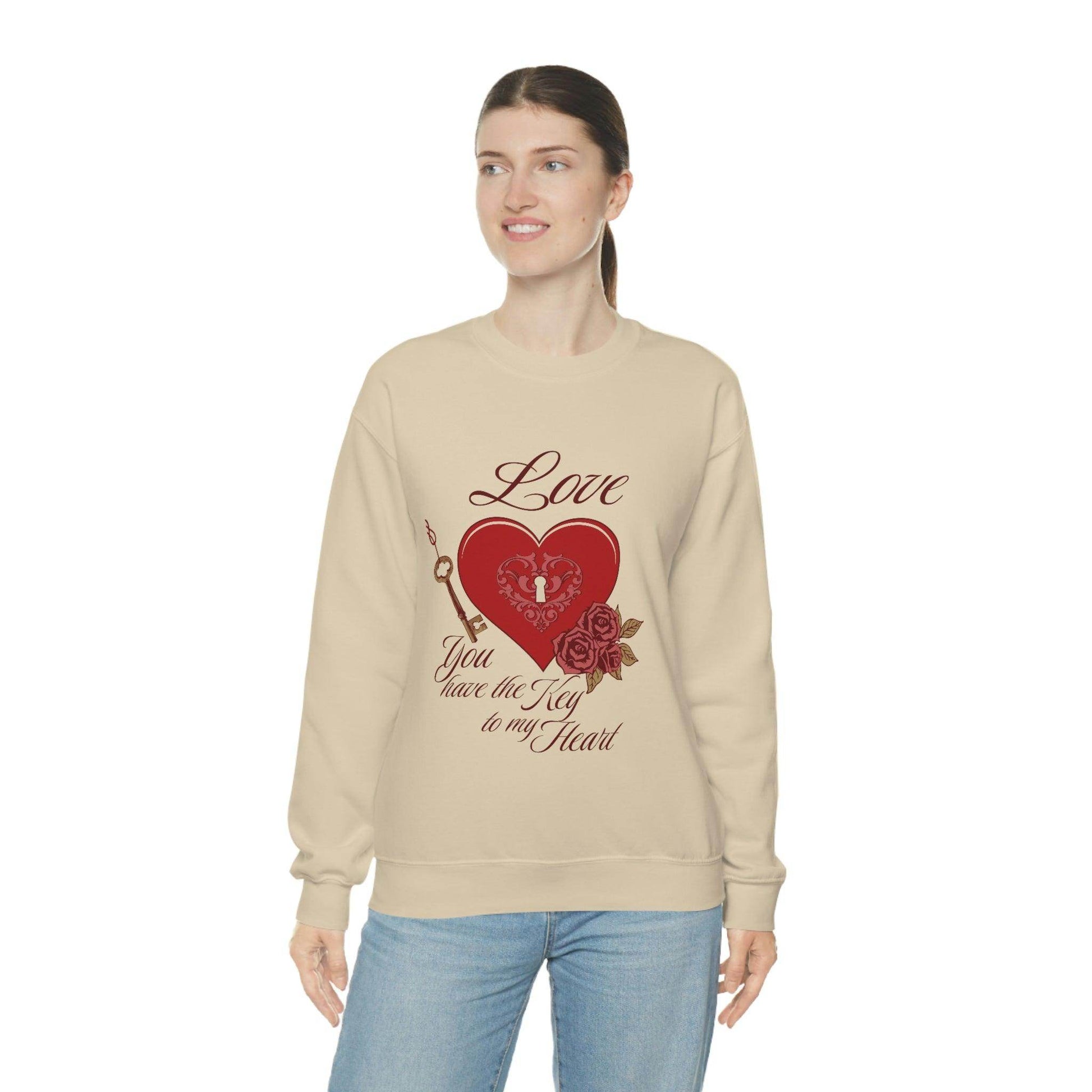 Love you have the key to my heart Sweatshirt - Giftsmojo