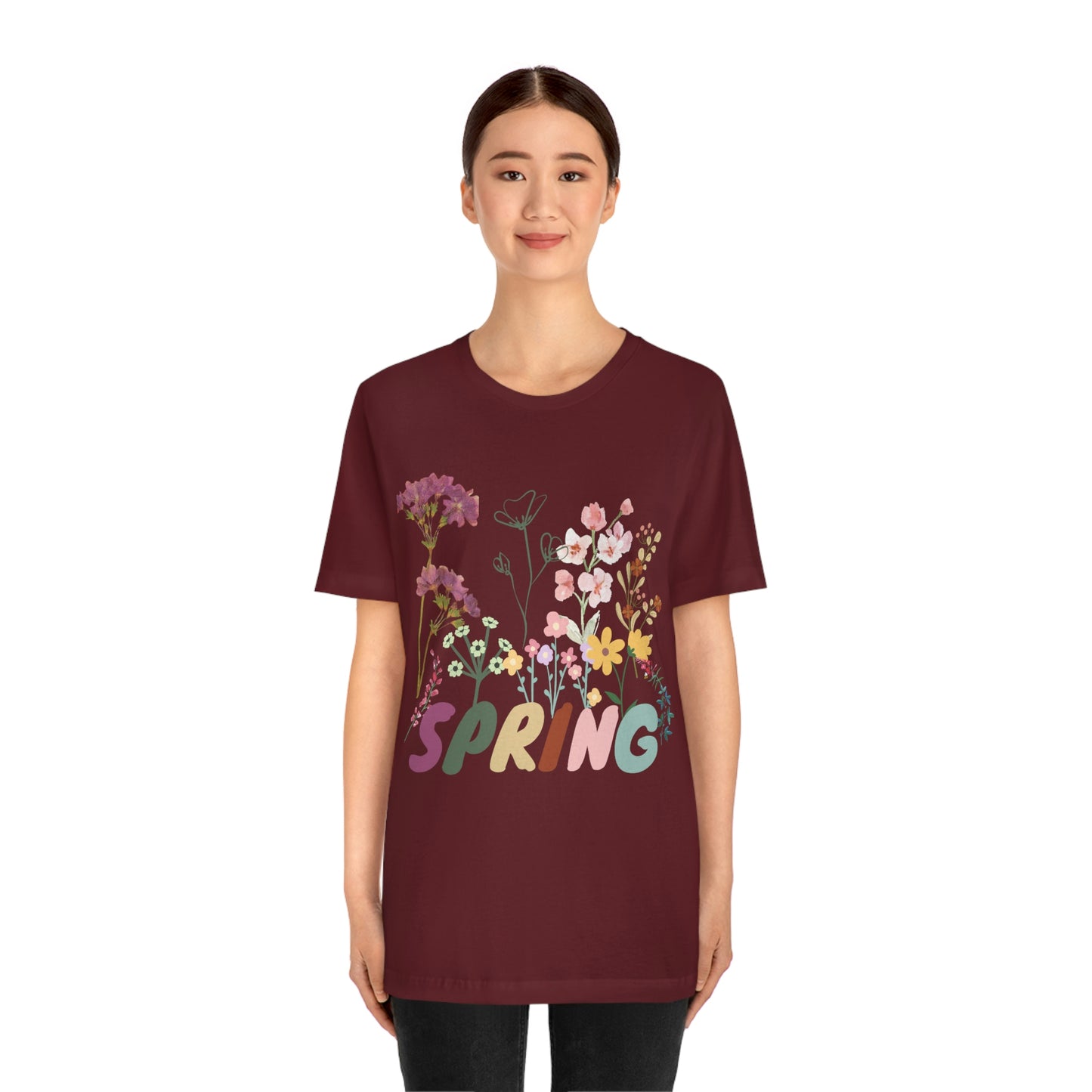 Spring Shirt, Flower T shirt, Vintage Botanical Shirt, Vintage T-shirt, Graphic Tshirt, Botanical Print, Vintage Flower Shirt, Wildflower,