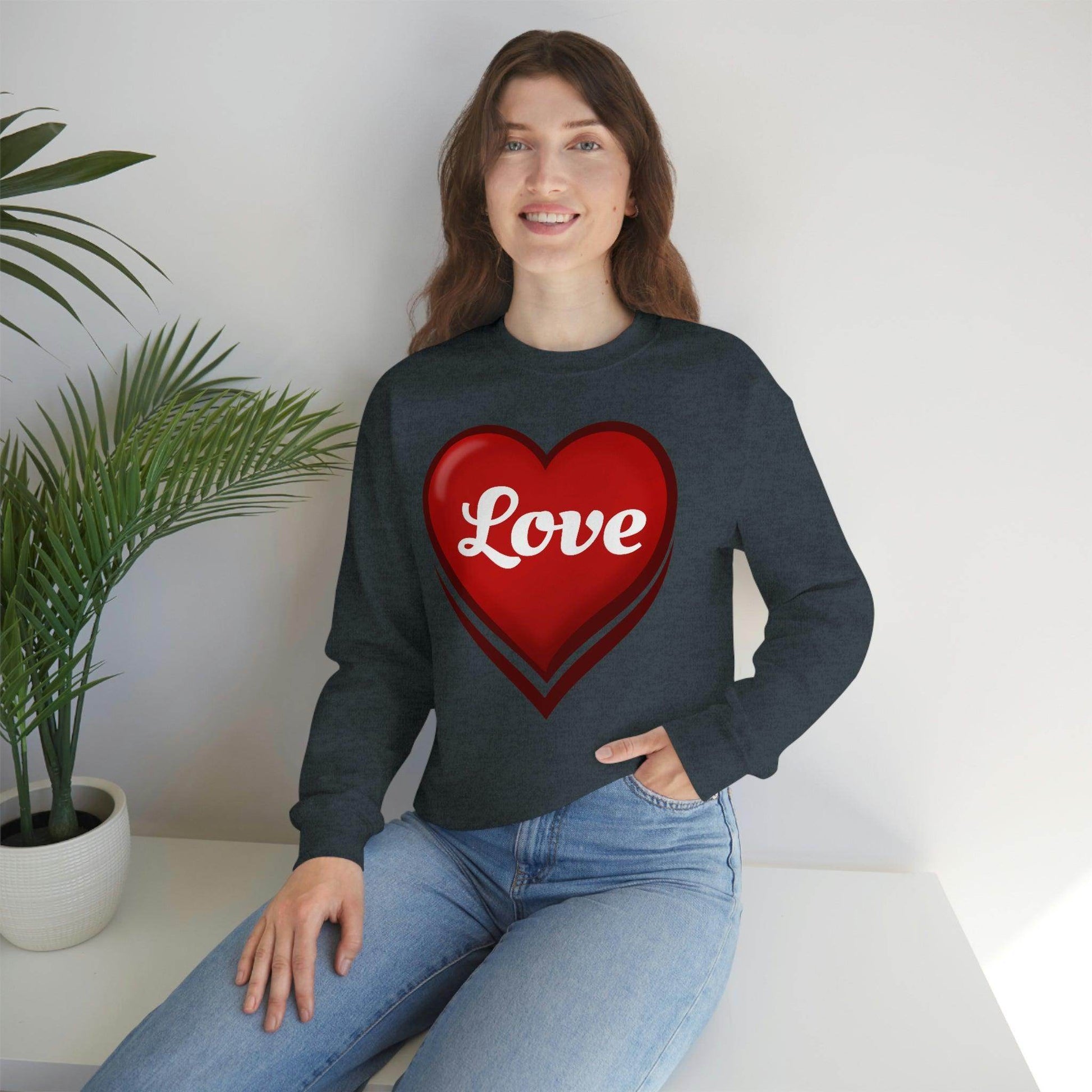 Love Sweatshirt, Valentine's Gift, - Giftsmojo