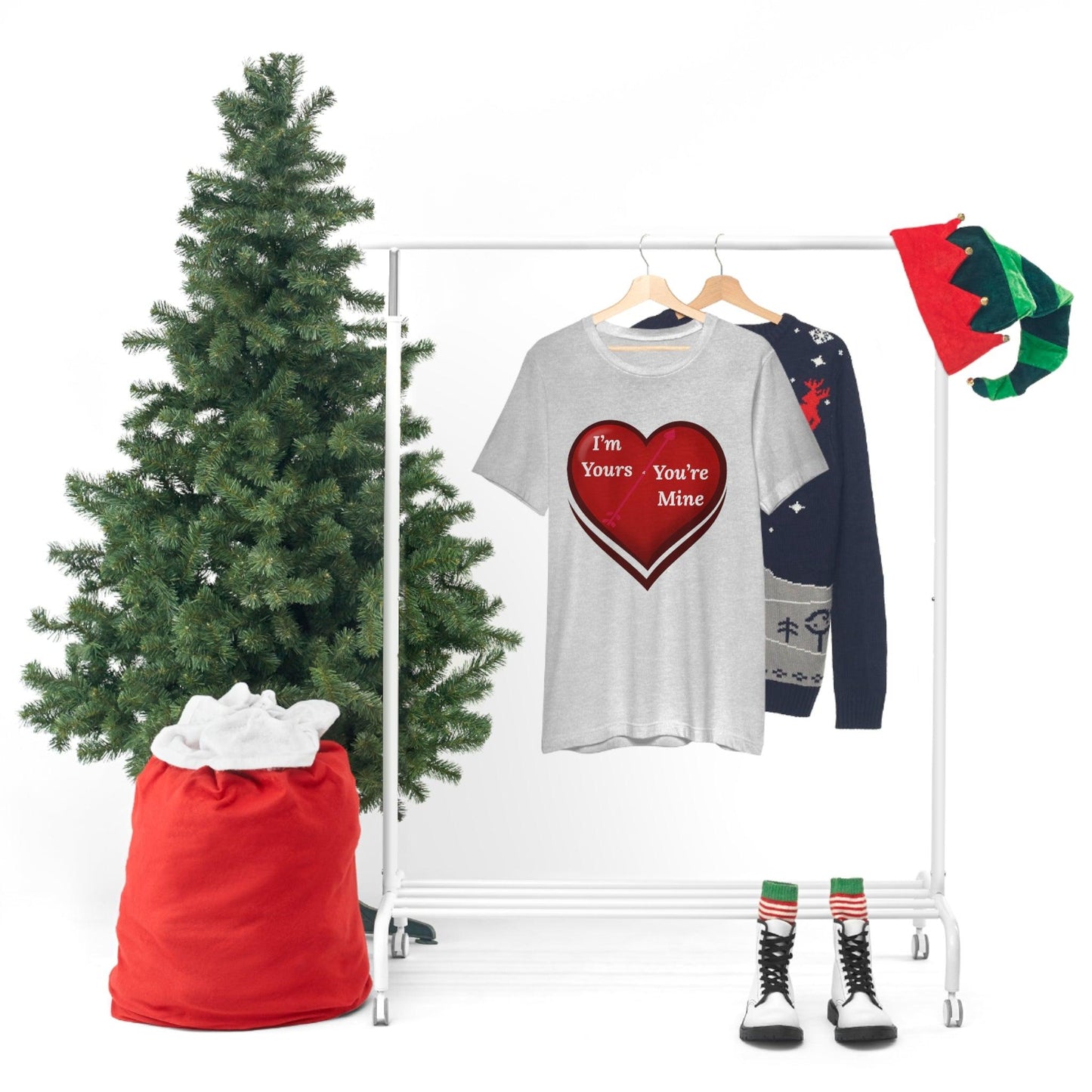 I'm Yours and You're Mine Heart Tee - Giftsmojo