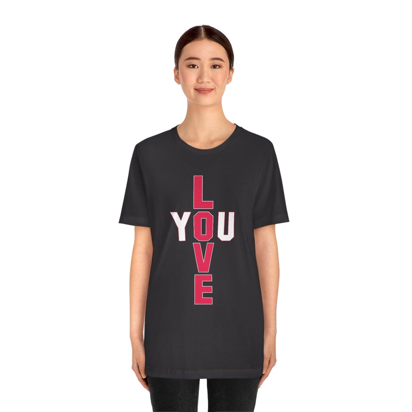 T-shape Love you Tee - Giftsmojo