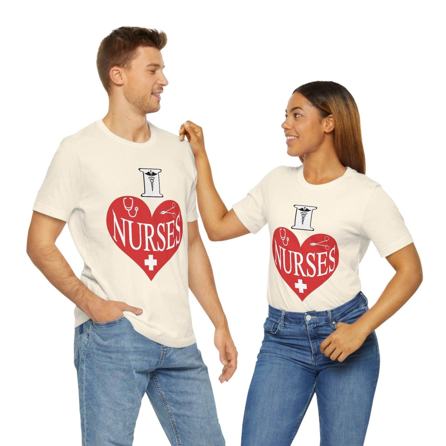 I love Nurses Tee - Giftsmojo