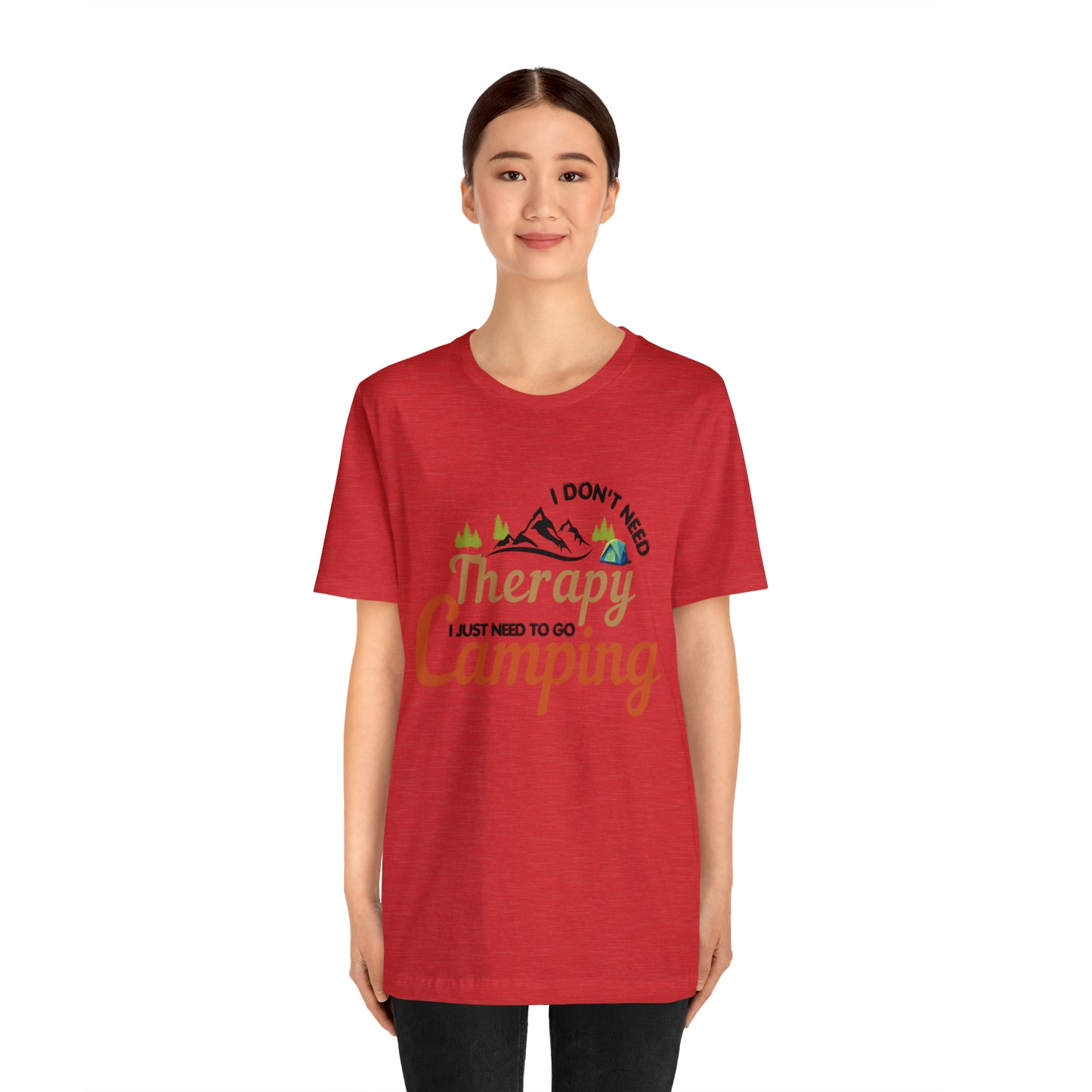 I don't need therapy I just need to go camping, camping shirt, dad shirt, dad gift, gift for outdoor lover, fishing gift nature lover shirt