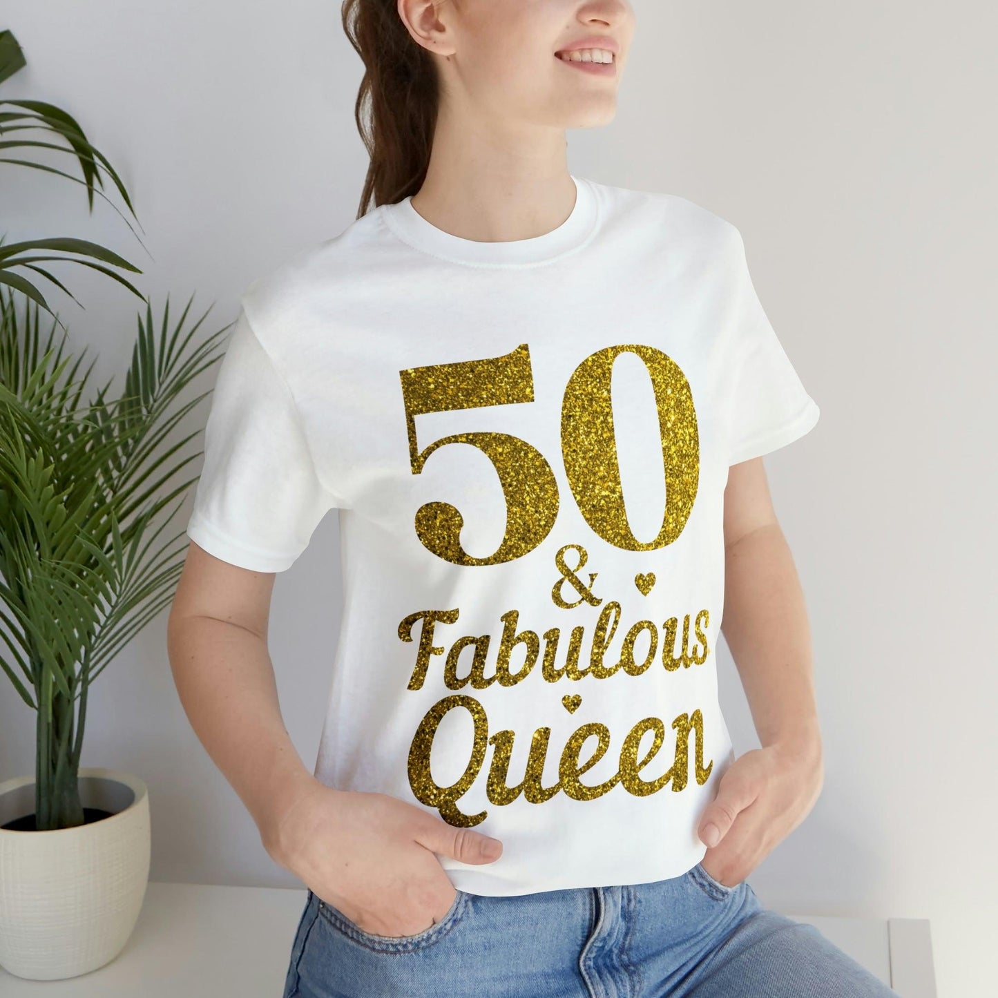 Funny 50th birthday shirt, 50th birthday Tshirt, 50 and fabulous Queen, birthday queen shirt, Gift for 50th birthday, Vintage shirt, birthday gift, birthday girl shirt, mom’s birthday gift, mom gift, wife gift, - Giftsmojo