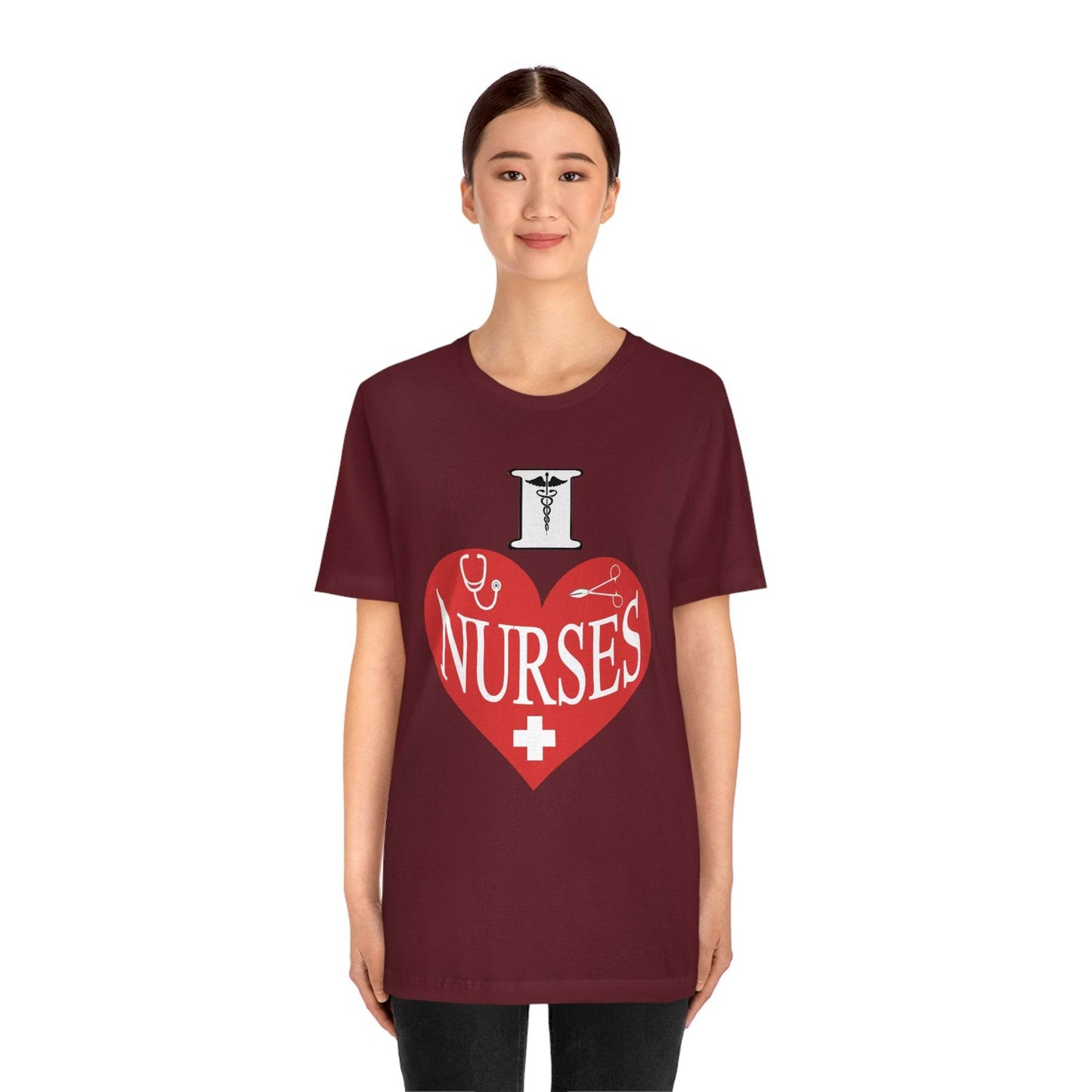 I love Nurses Tee - Giftsmojo