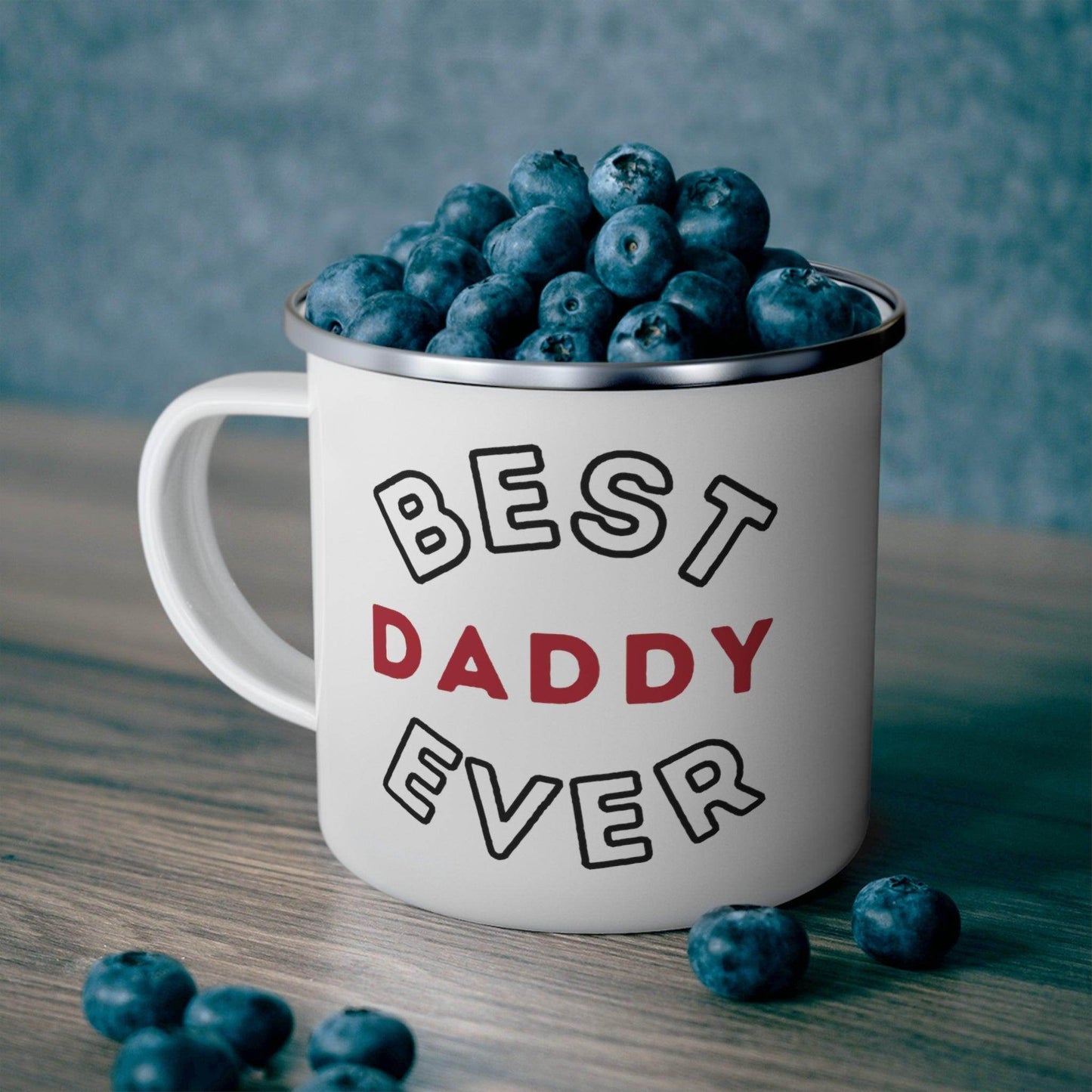 Best Daddy Ever Mug, Enamel Camping Mug, Camping gift, Gift for dad, Father's day gift, Dad Mug, Dad gift - Giftsmojo