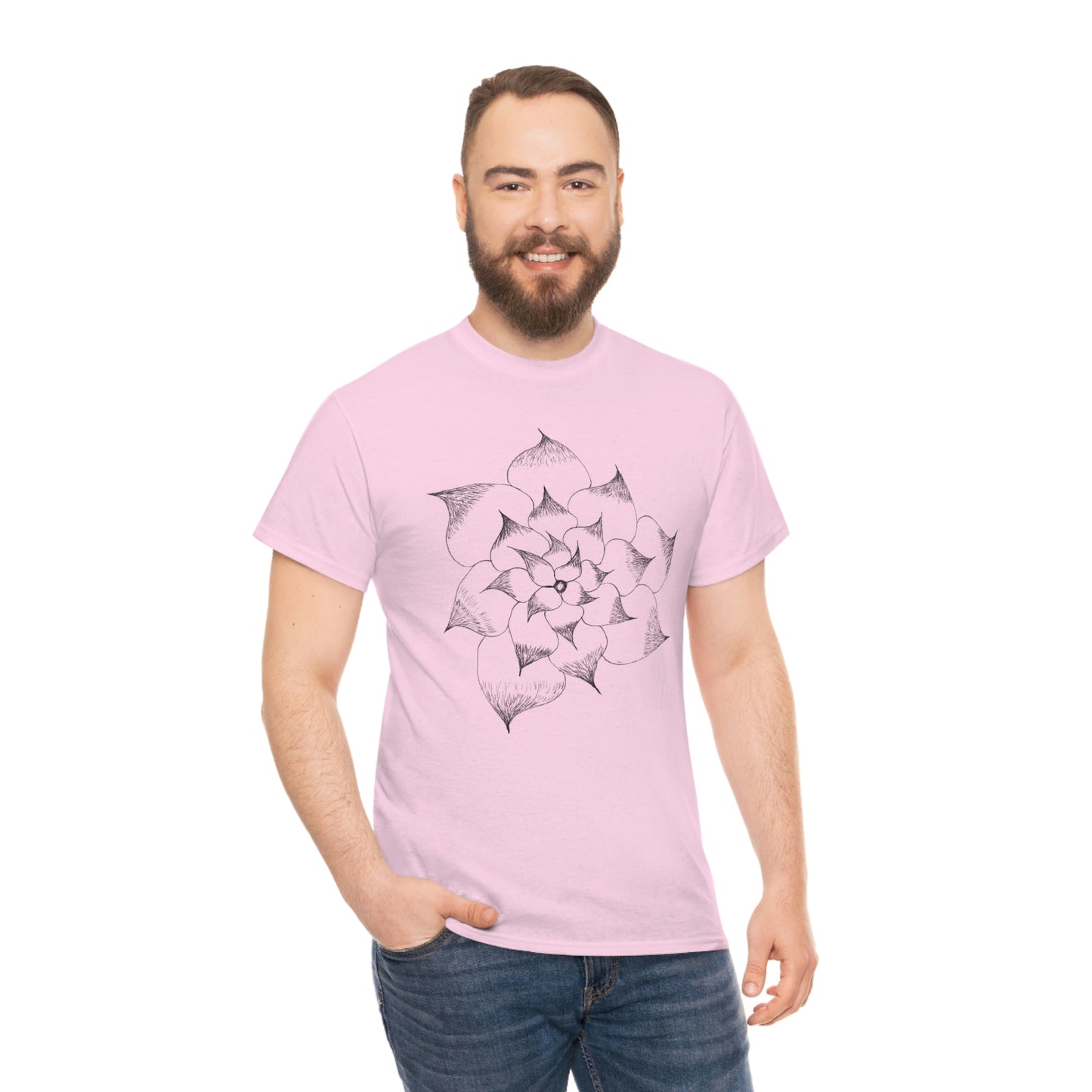 Flower Tee, custom designed tee, flower t-shirt, floral graphic tee
