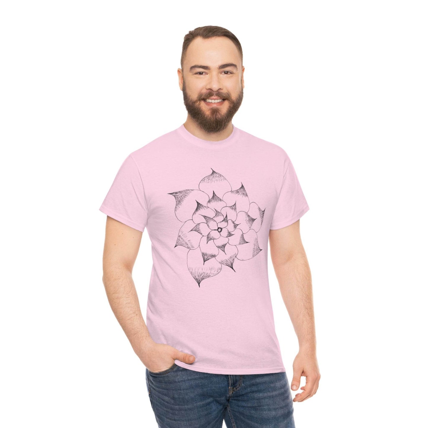 Flower Tee, custom designed tee, flower t-shirt, floral graphic tee - Giftsmojo