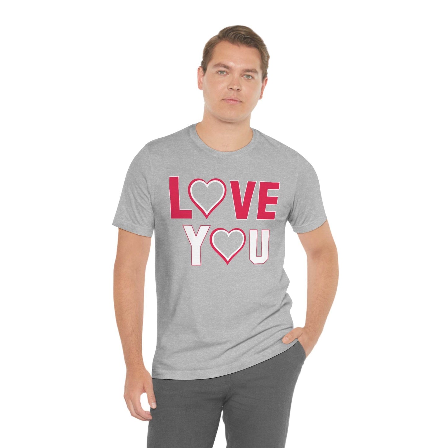 love you heart Tee - Giftsmojo