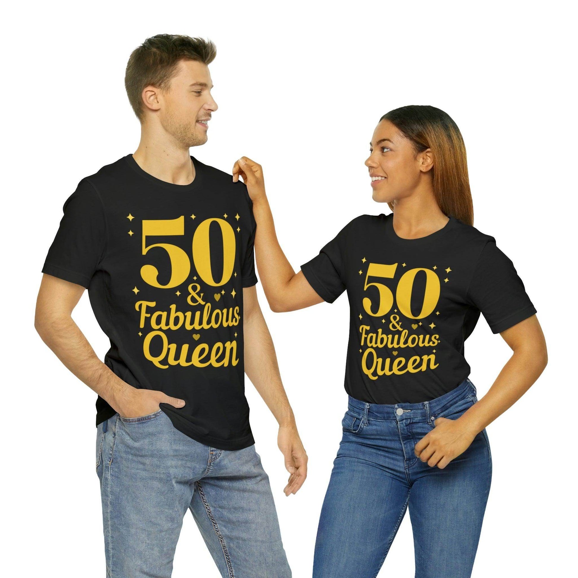 50 and Fabulous Queen shirt, Funny 50th birthday shirt - Giftsmojo