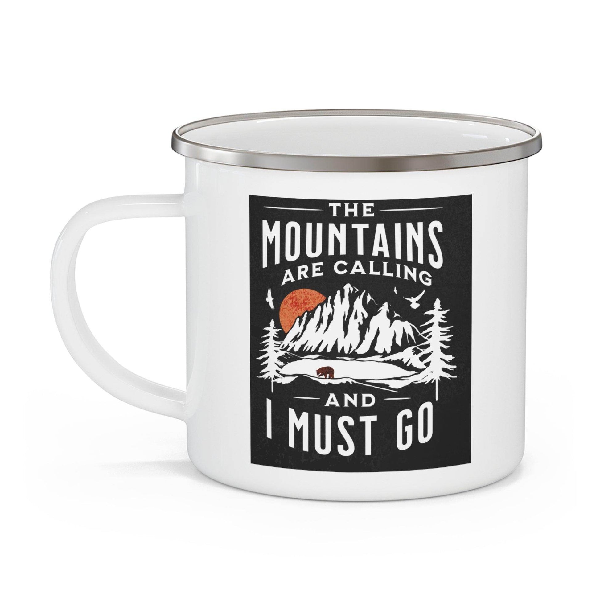 Enamel Camping Mug, Camping gift, Gift for dad, Father's day gift, Dad Mug - Giftsmojo