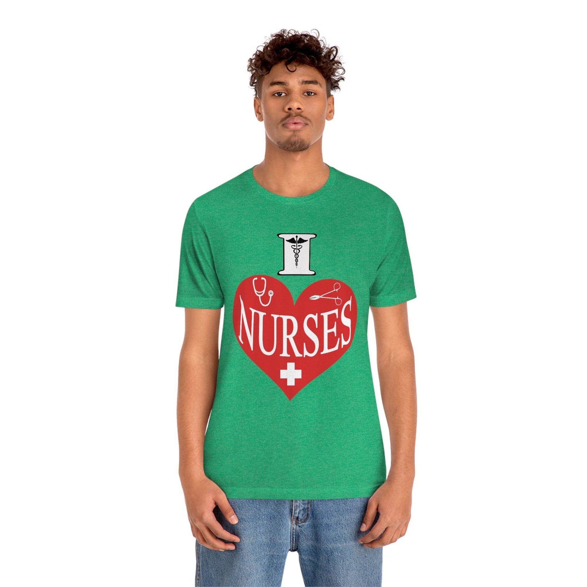 I love Nurses Tee - Giftsmojo