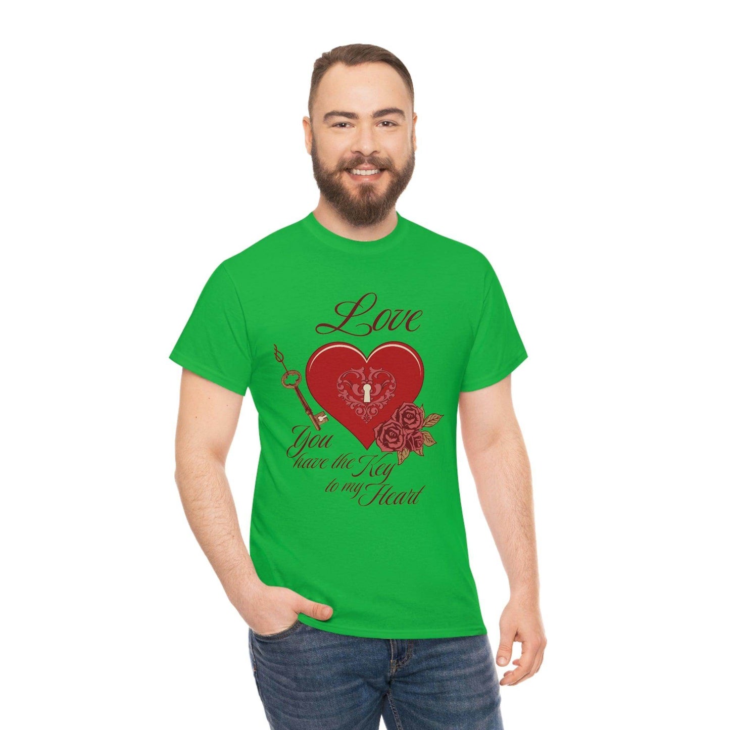 Love you have the keys to my heart Tee - Giftsmojo