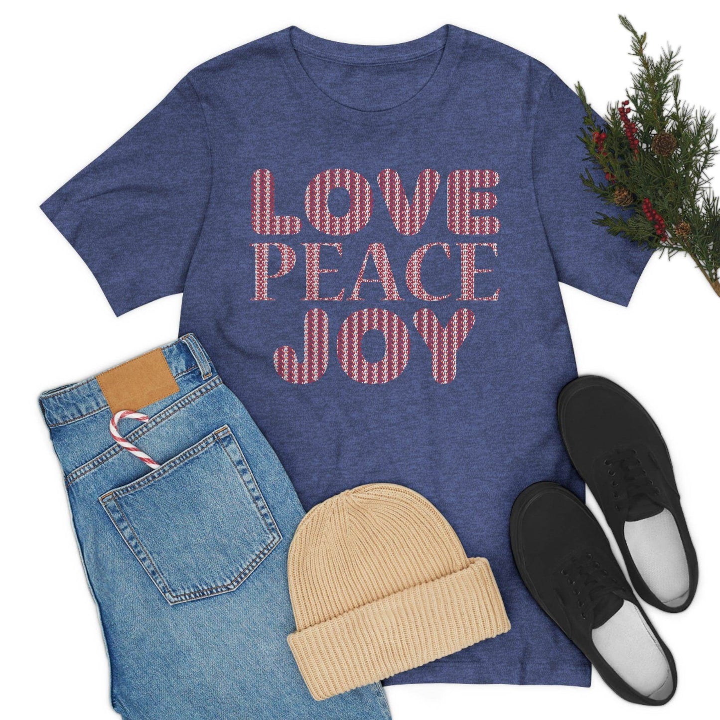 love peace joy Tee - Giftsmojo