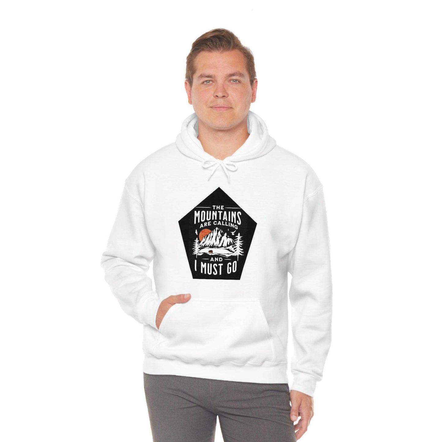 The Mountains are Calling and I Must Go, Hooded Sweatshirt - Giftsmojo