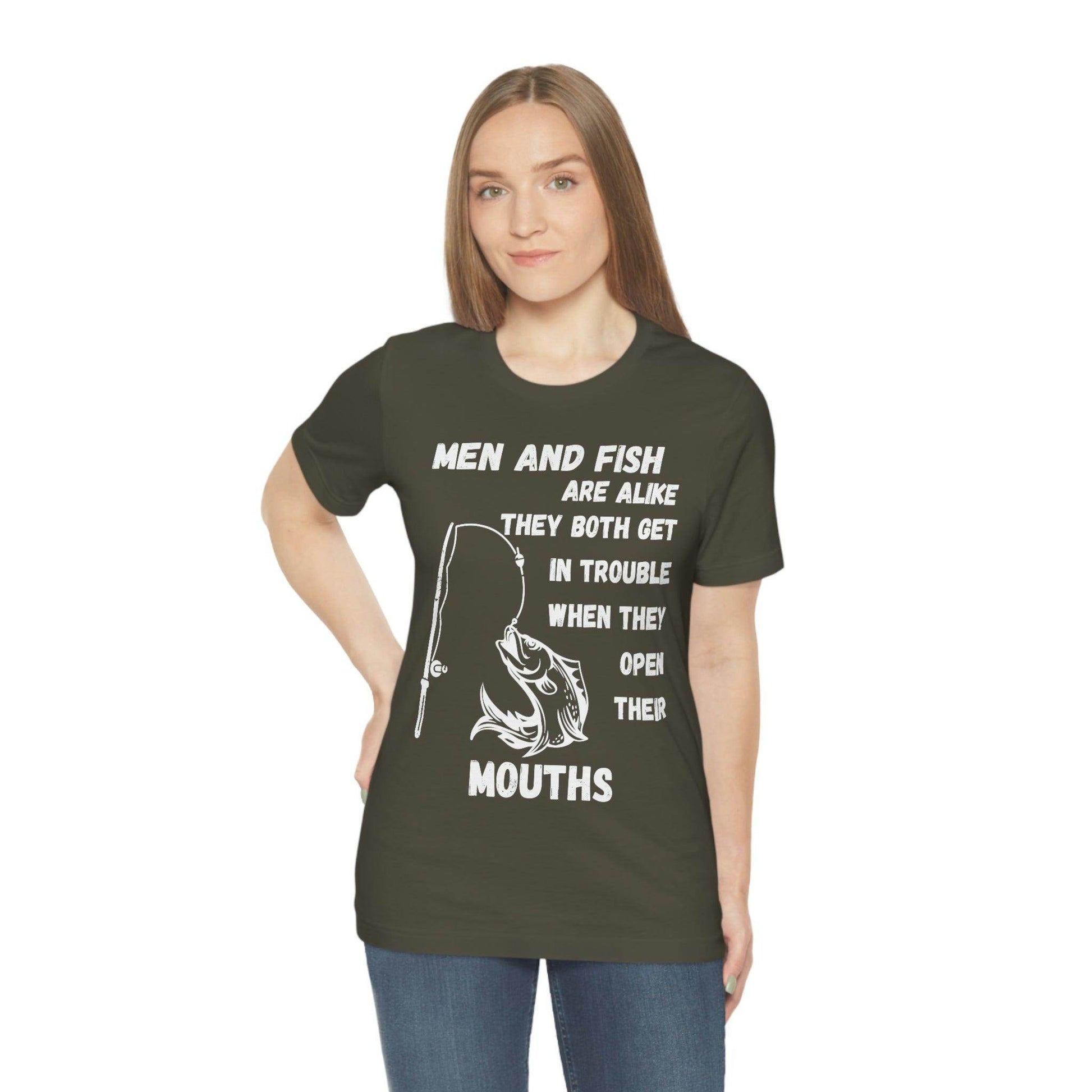 Men and Fish are Alike - Funny fishing shirt - Giftsmojo