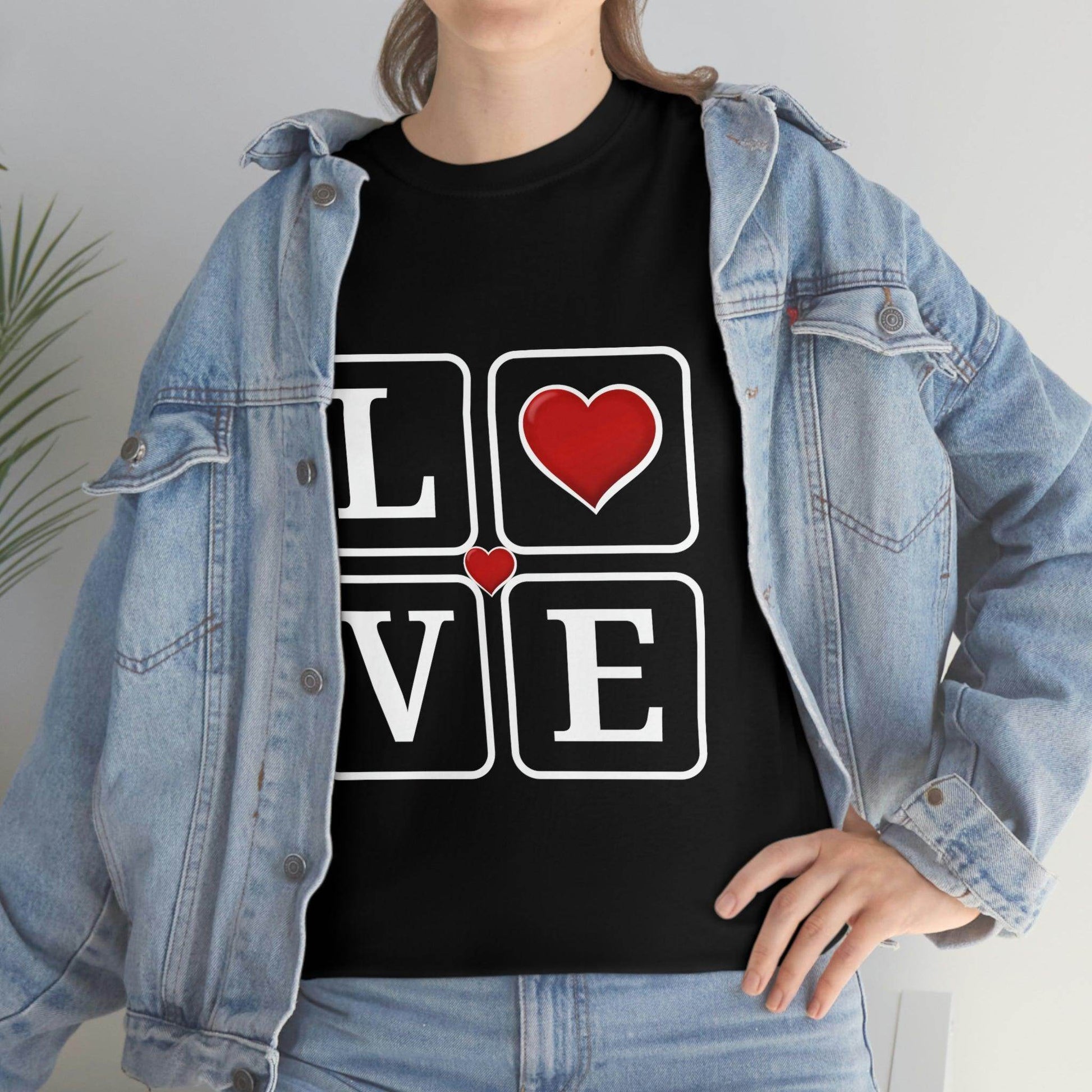 Love square Hearts Shirt, Great Gift for Valentine's day, birthday, engagement, anniversary and many more - Giftsmojo