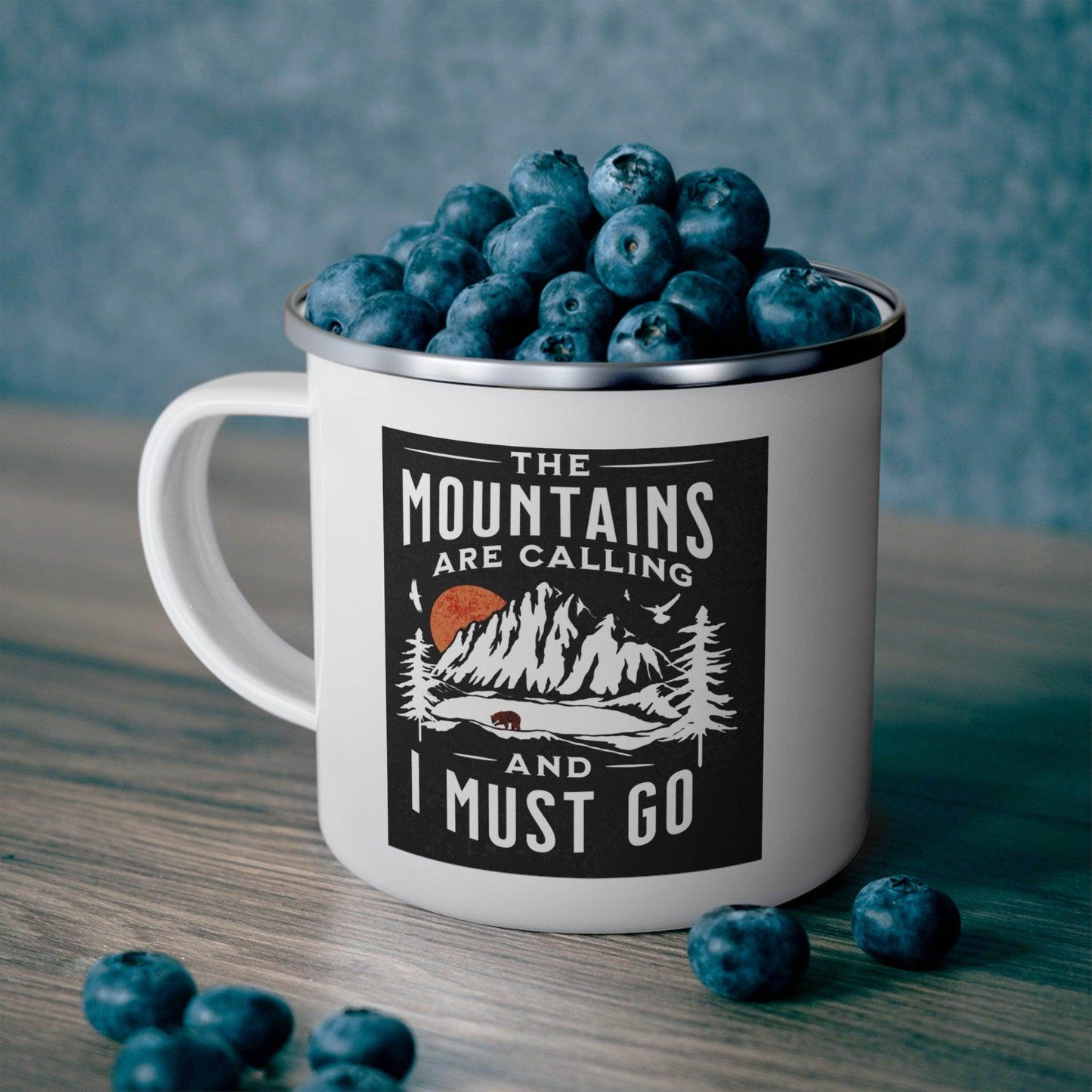 Enamel Camping Mug, Camping gift, Gift for dad, Father's day gift, Dad Mug - Giftsmojo