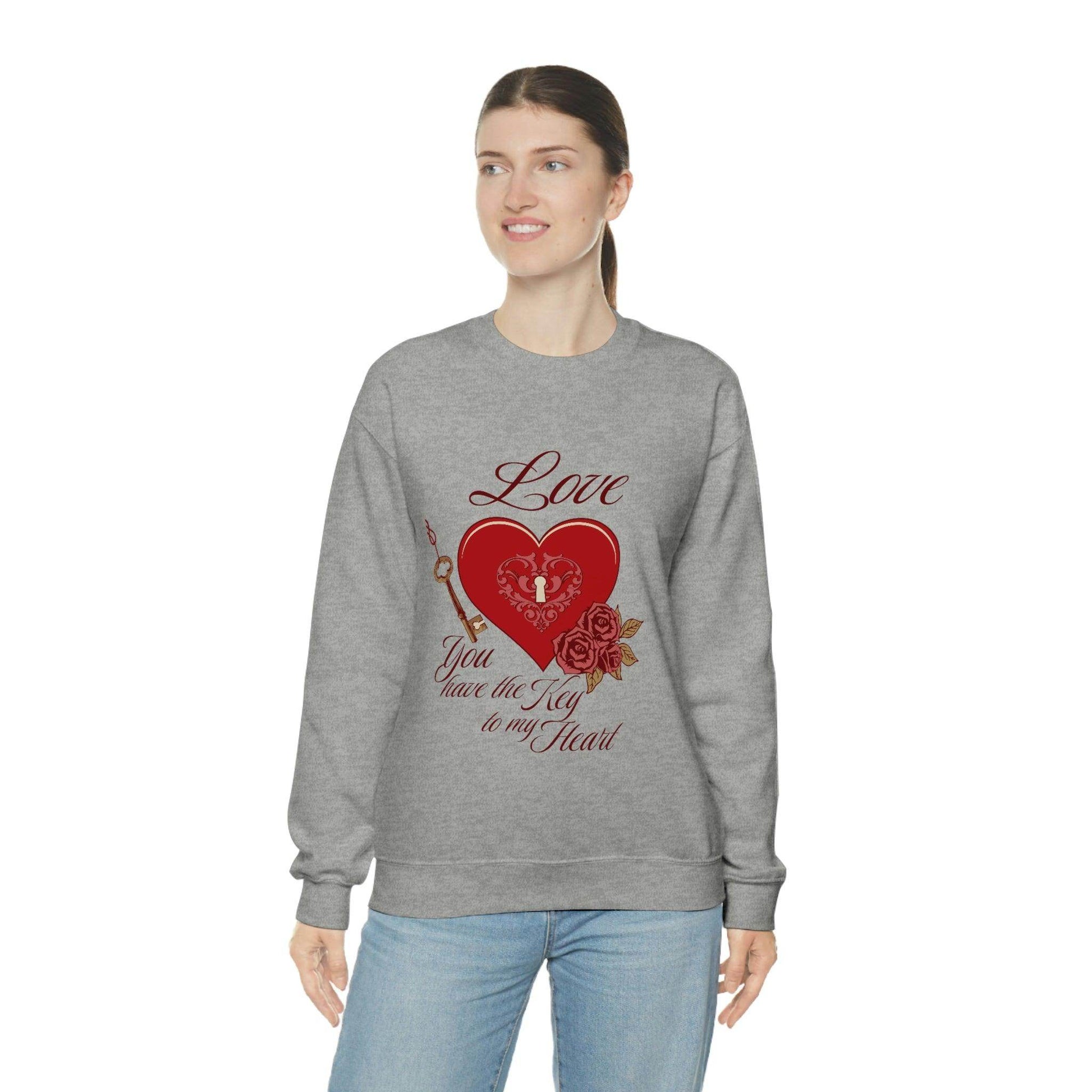 Love you have the key to my heart Sweatshirt - Giftsmojo