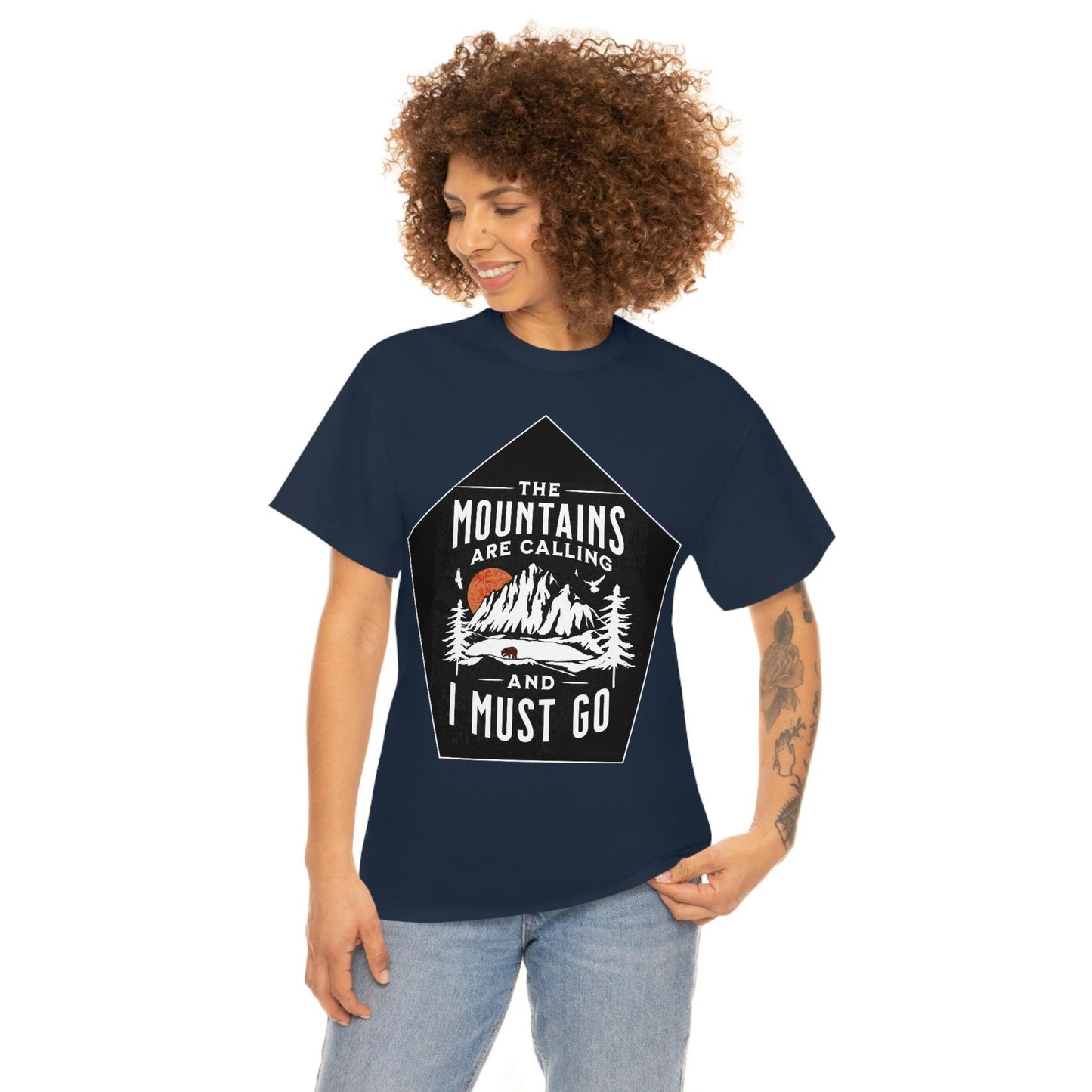 The Mountains are Calling and I Must Go Tee - Giftsmojo