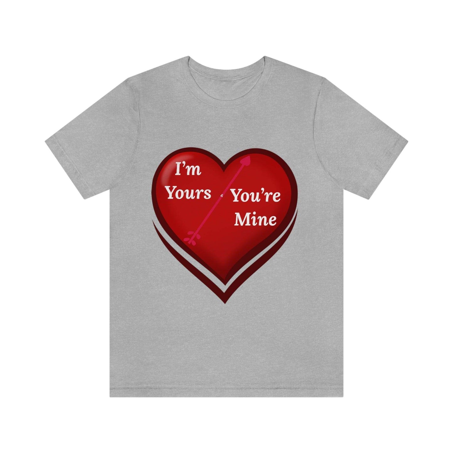 I'm Yours and You're Mine Heart Tee - Giftsmojo