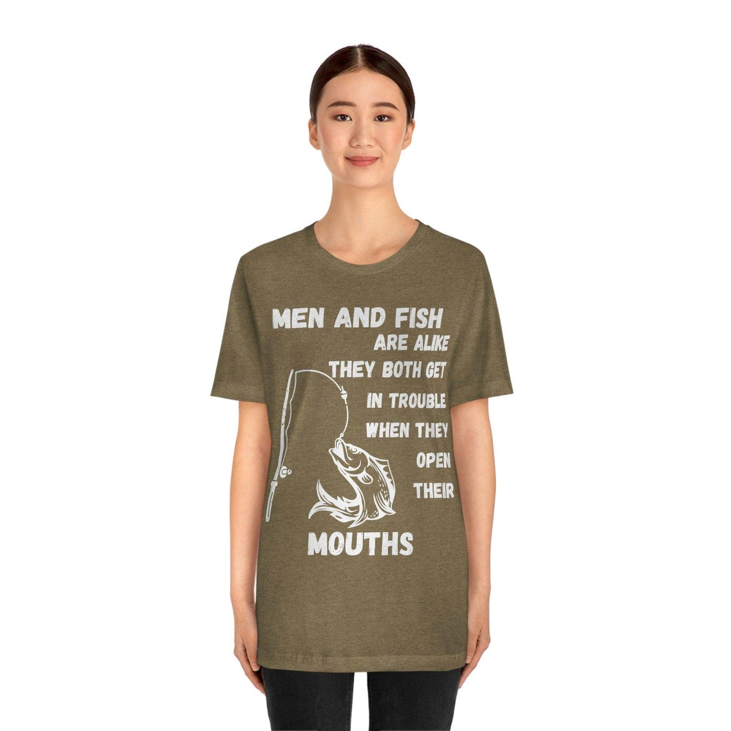 Men and Fish are Alike - Funny fishing shirt - Giftsmojo