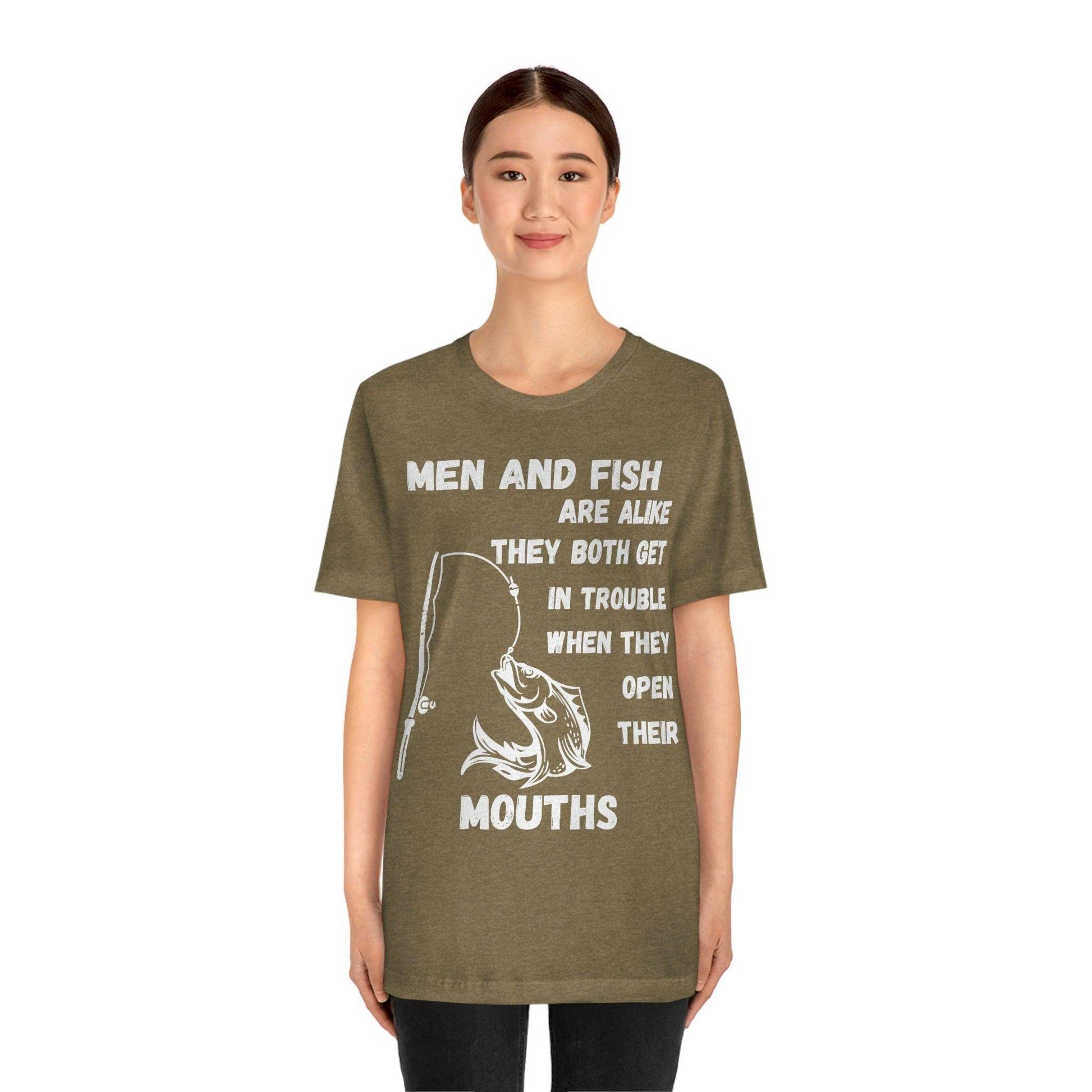 Men and Fish are Alike - Funny fishing shirt - Giftsmojo