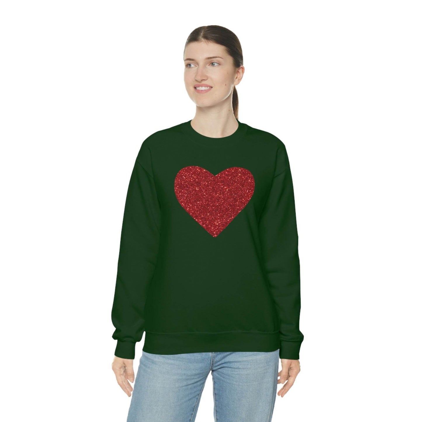 Heart Sweatshirt Love sweatshirt Love Shirt Cute Love Shirt with Heart Valentine sweatshirt - Matching Love shirt Girlfriend gift Boyfriend - Giftsmojo