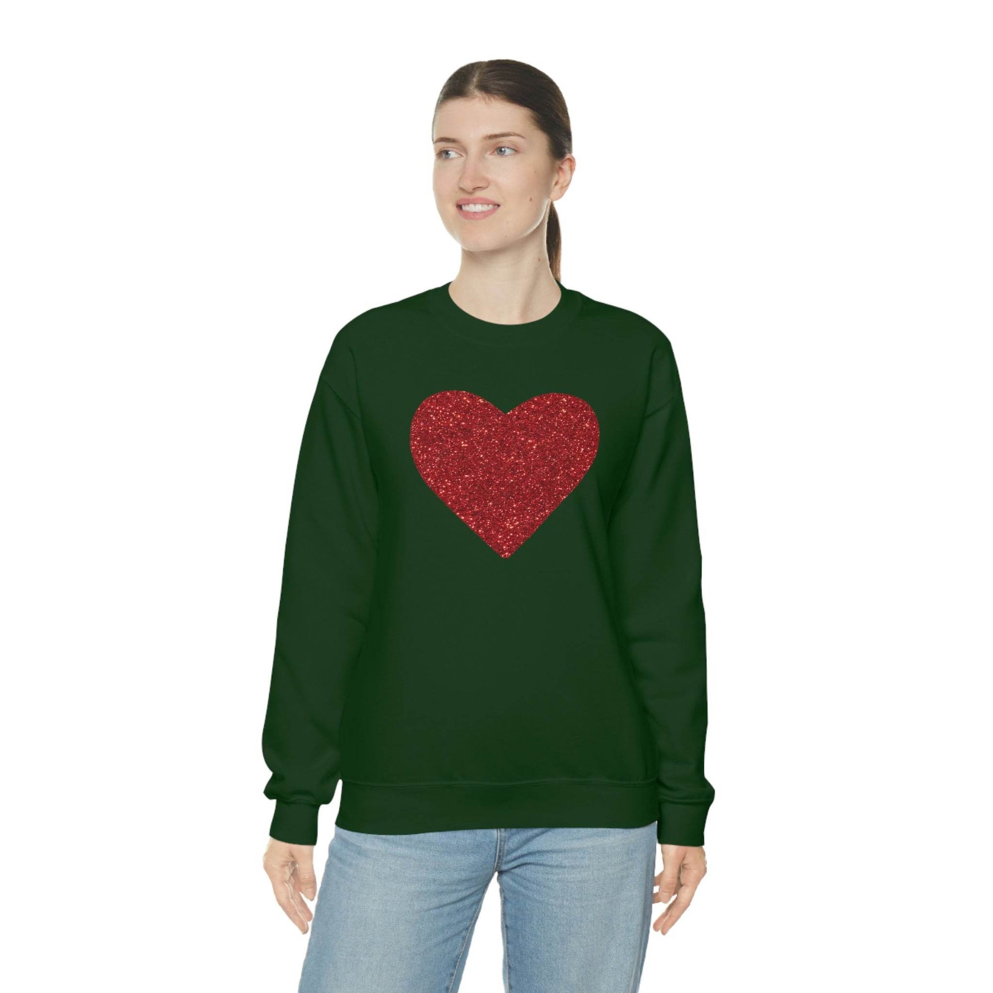 Heart Sweatshirt Love sweatshirt Love Shirt Cute Love Shirt with Heart Valentine sweatshirt - Matching Love shirt Girlfriend gift Boyfriend - Giftsmojo