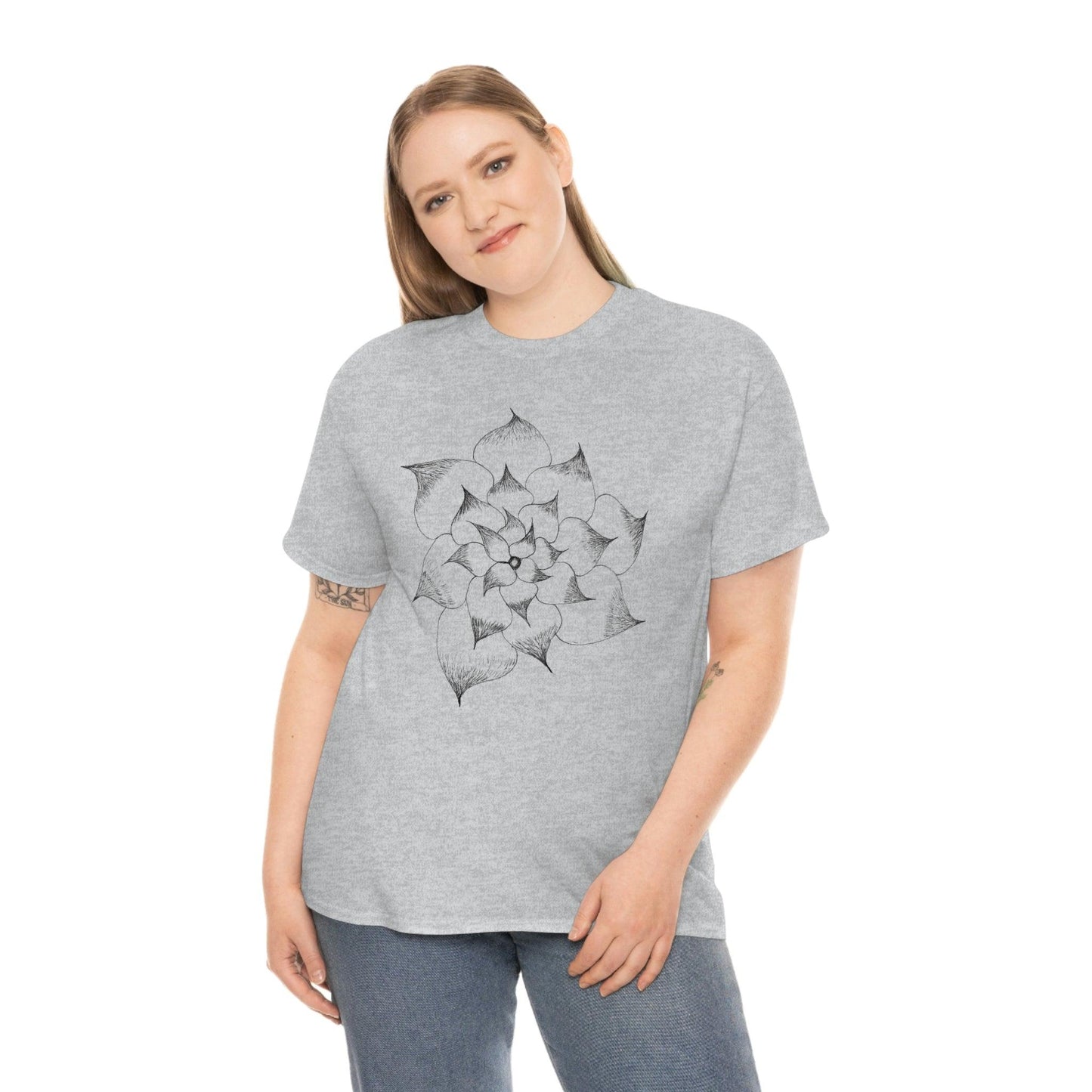 Flower Tee, custom designed tee, flower t-shirt, floral graphic tee - Giftsmojo