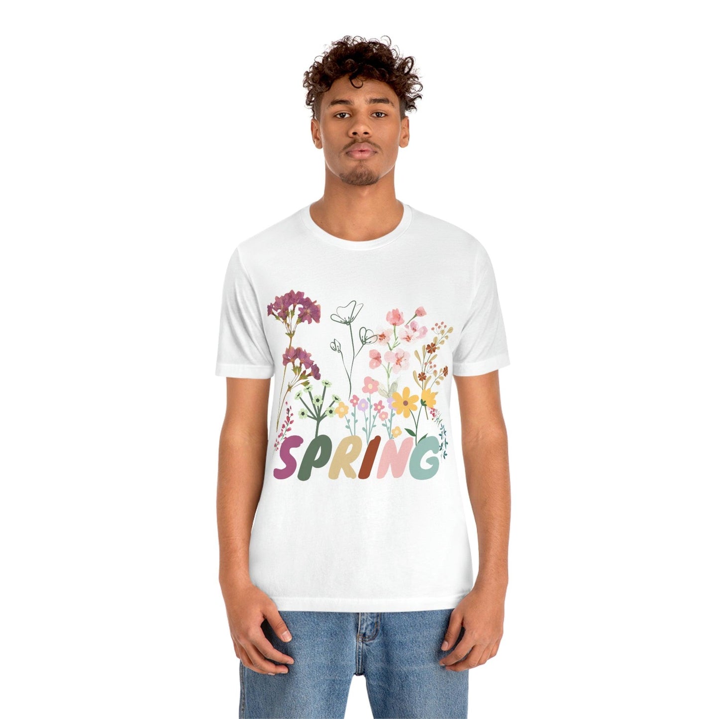 Spring Shirt, Flower T shirt, Vintage Botanical Shirt, Vintage T-shirt, Graphic Tshirt, Botanical Print, Vintage Flower Shirt, Wildflower,