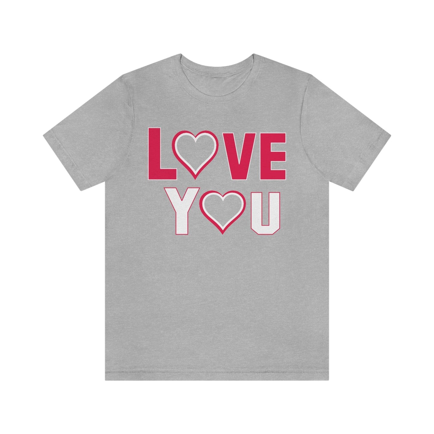 love you heart Tee - Giftsmojo