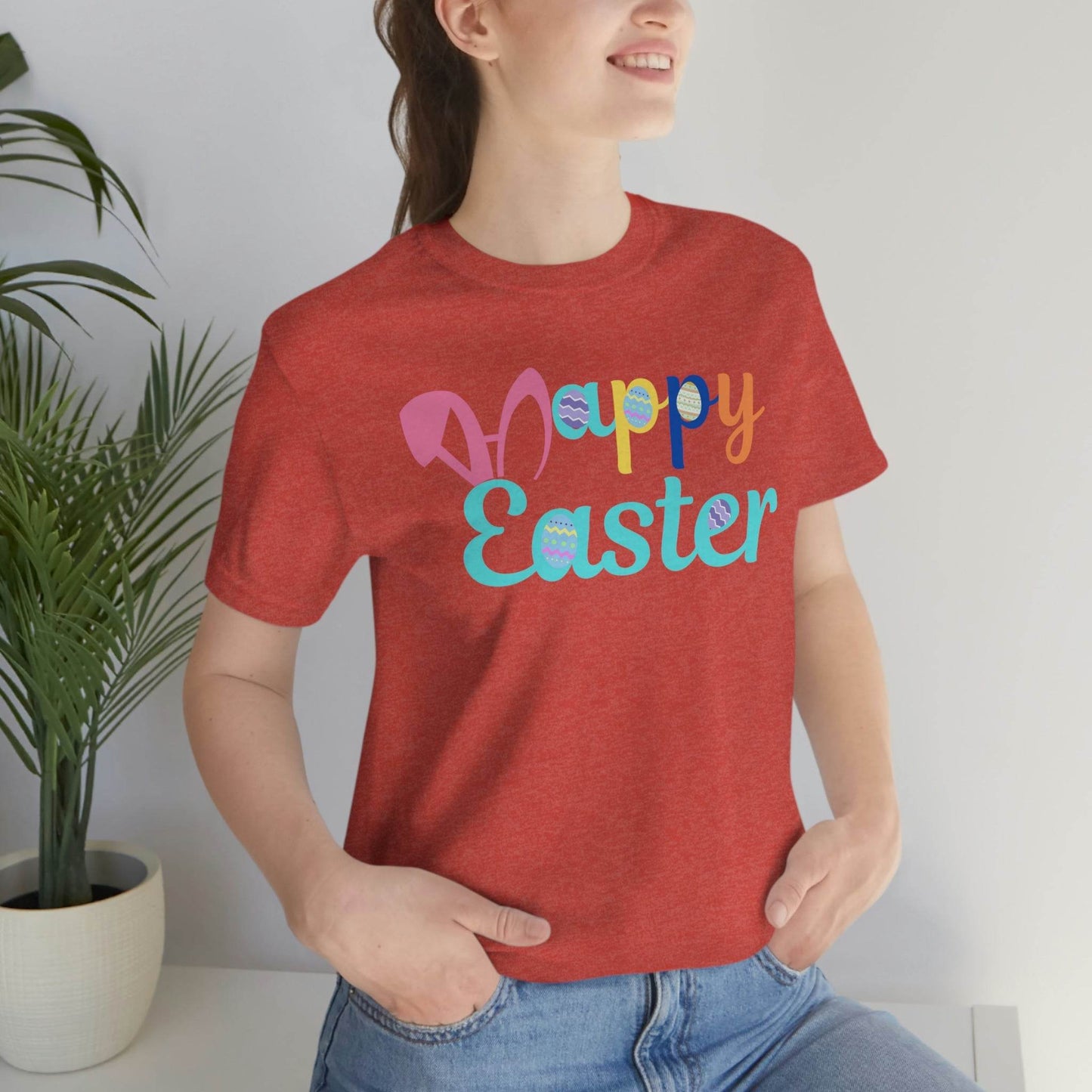 Happy Easter T-shirt, Easter gift for adults, easter shirts - Giftsmojo