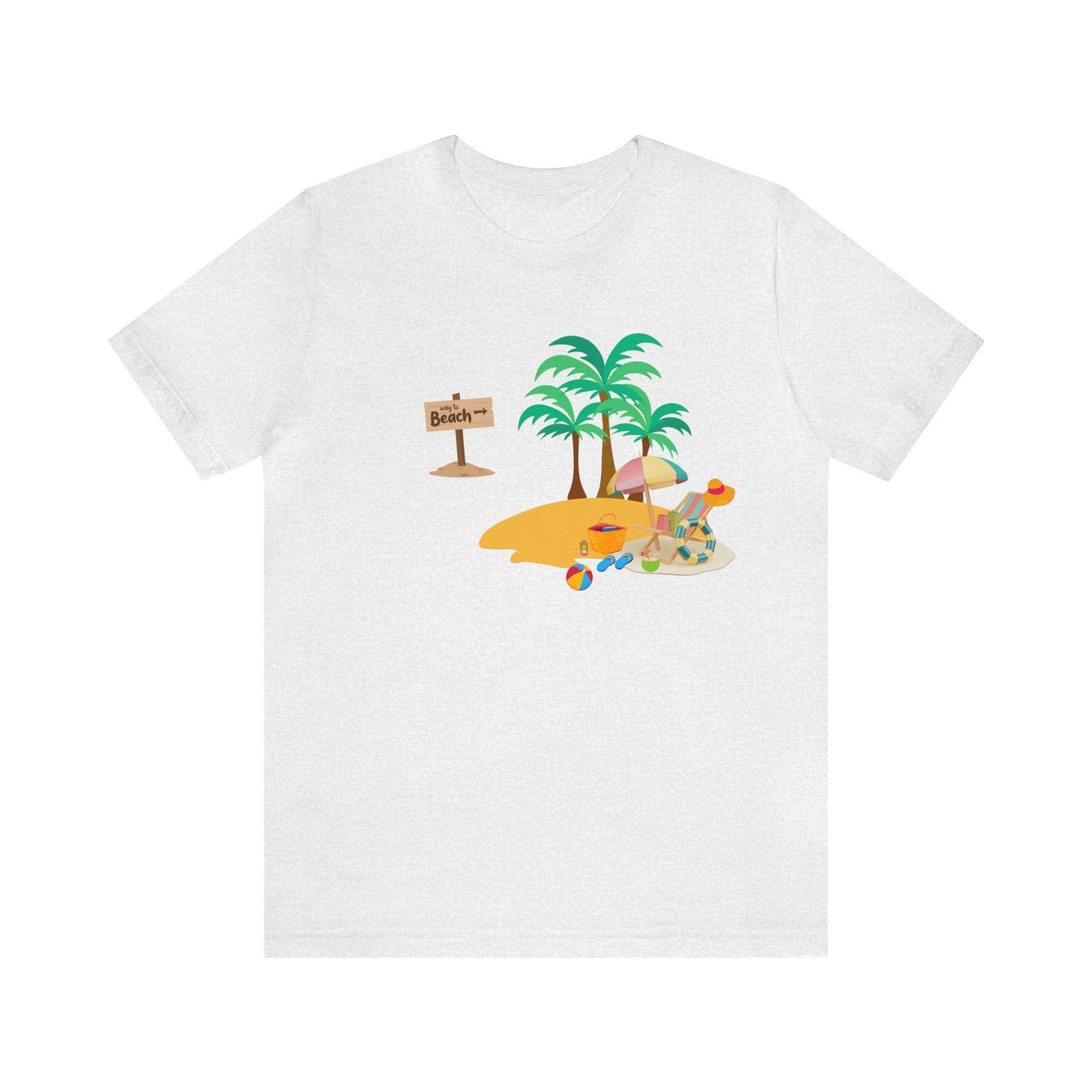 Beach shirt, Beach t-shirt, Summer shirt, Beachwear, Beach fashion, Tropical print, Trendy design, Stylish beach apparel - Giftsmojo