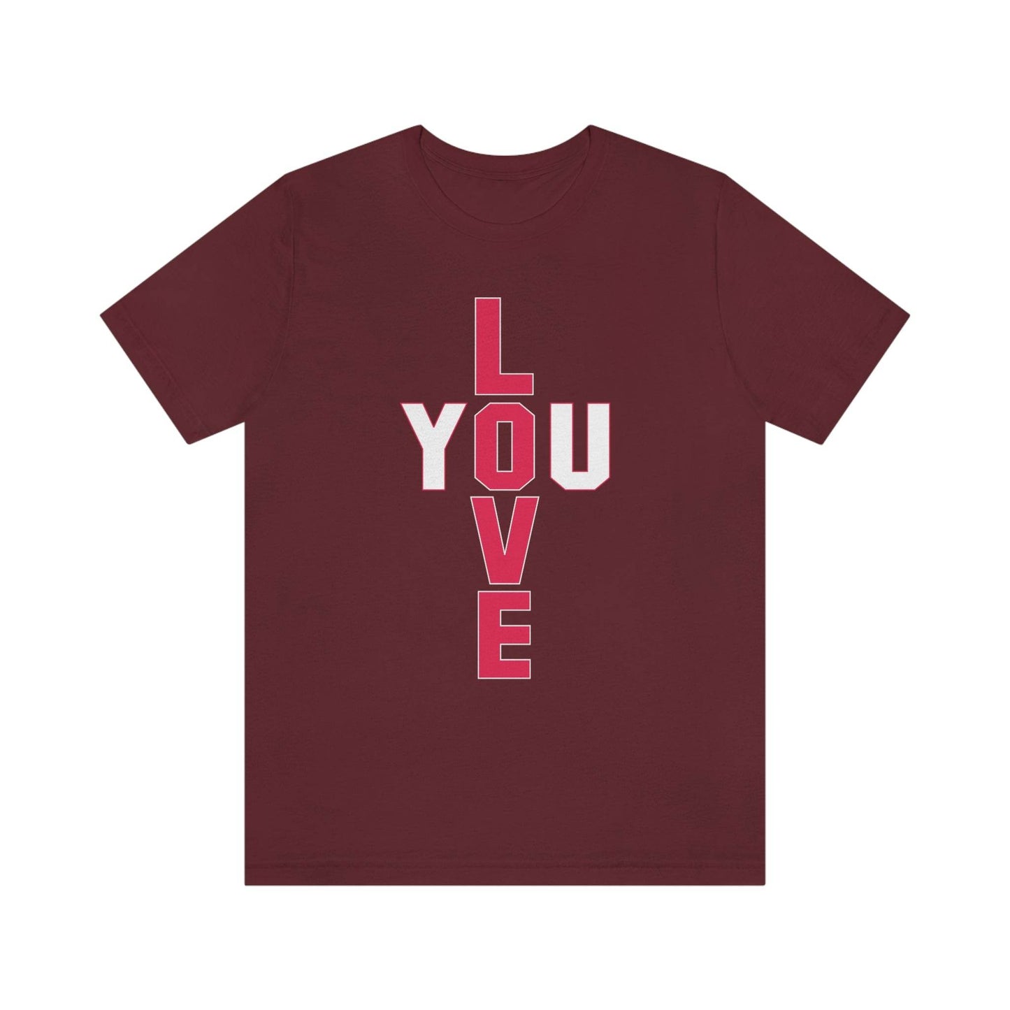 T-shape Love you Tee - Giftsmojo