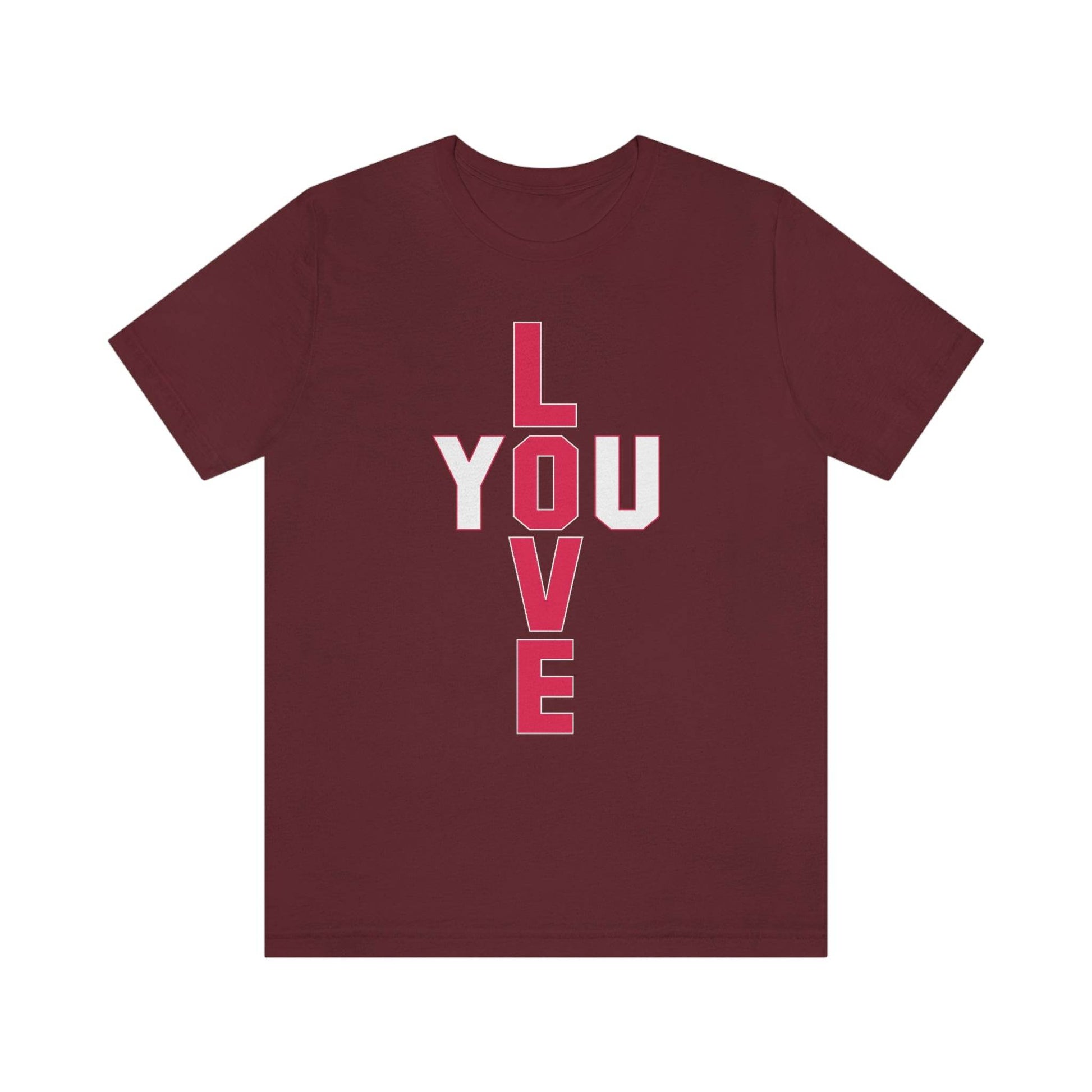 T-shape Love you Tee - Giftsmojo