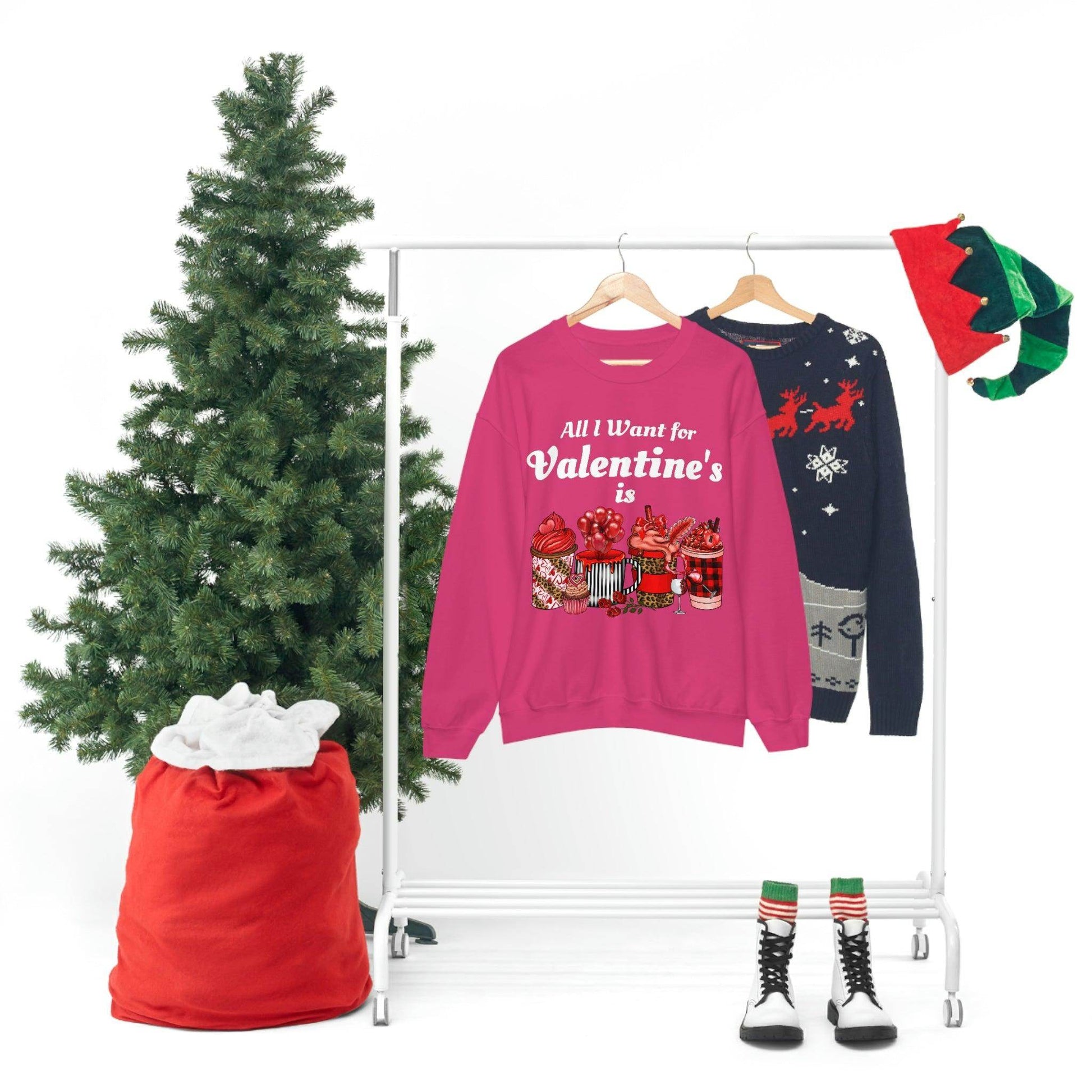 All I want for Valentines is Coffee Sweatshirt - Giftsmojo