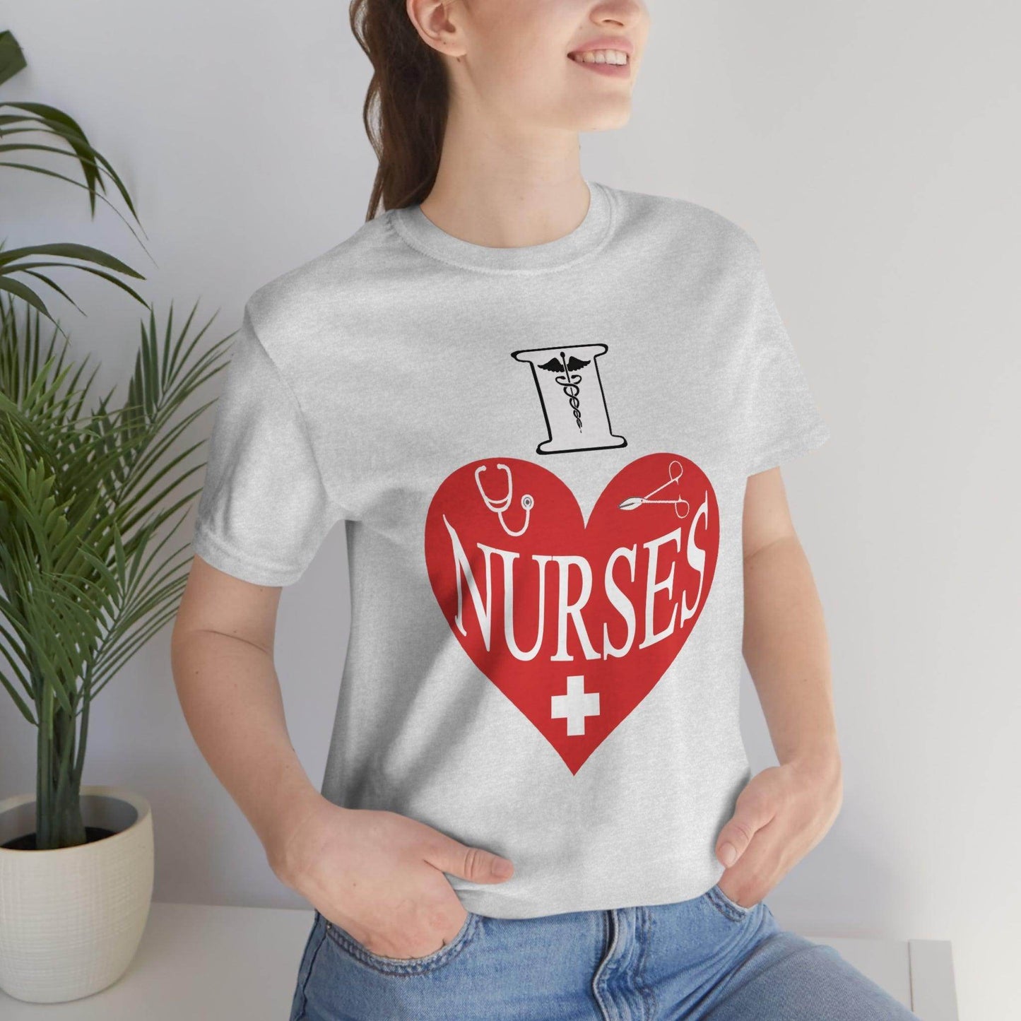 I love Nurses Tee - Giftsmojo